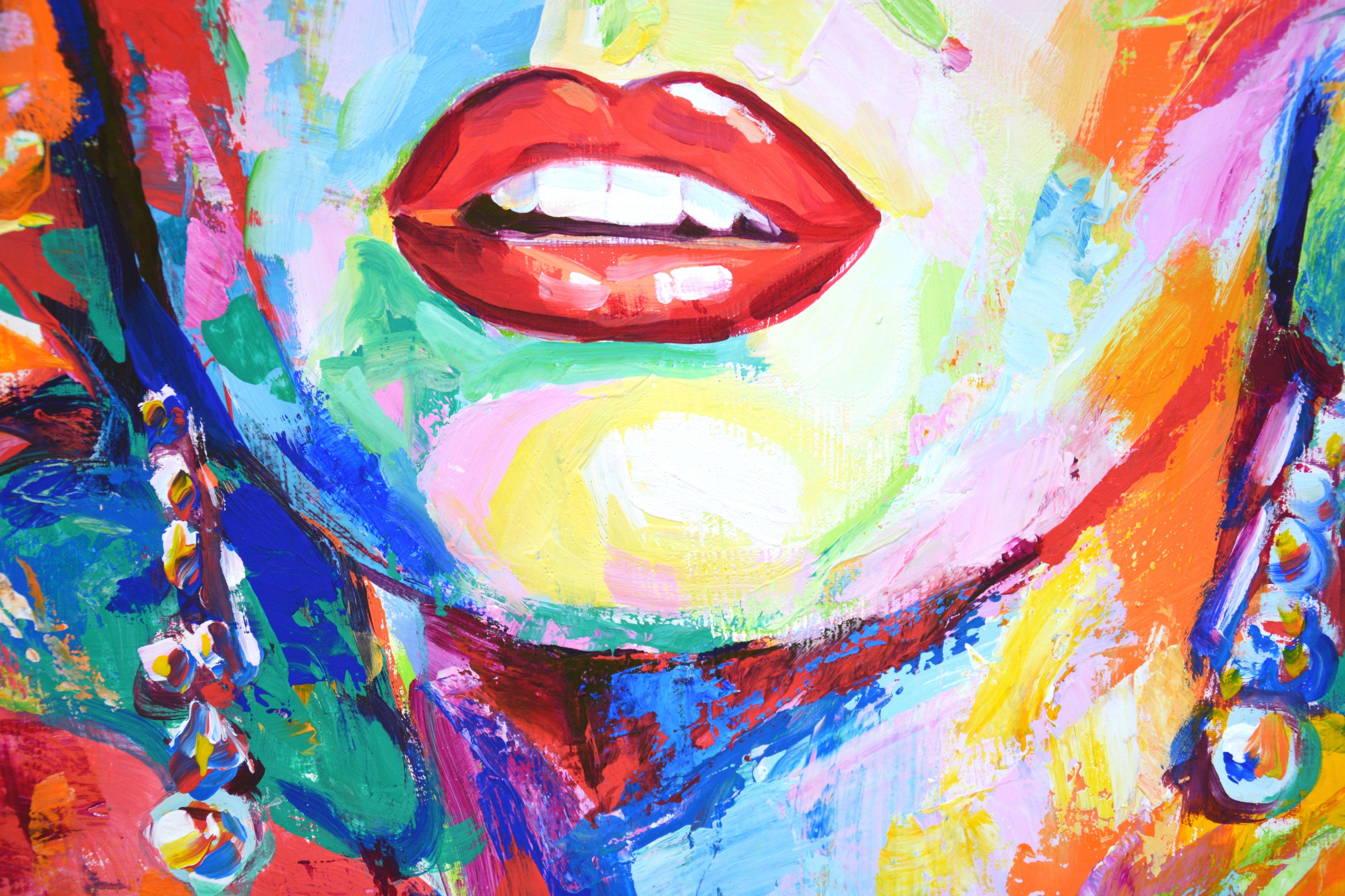 Marilyn Monroe 2., Painting, Acrylic on Canvas For Sale 2