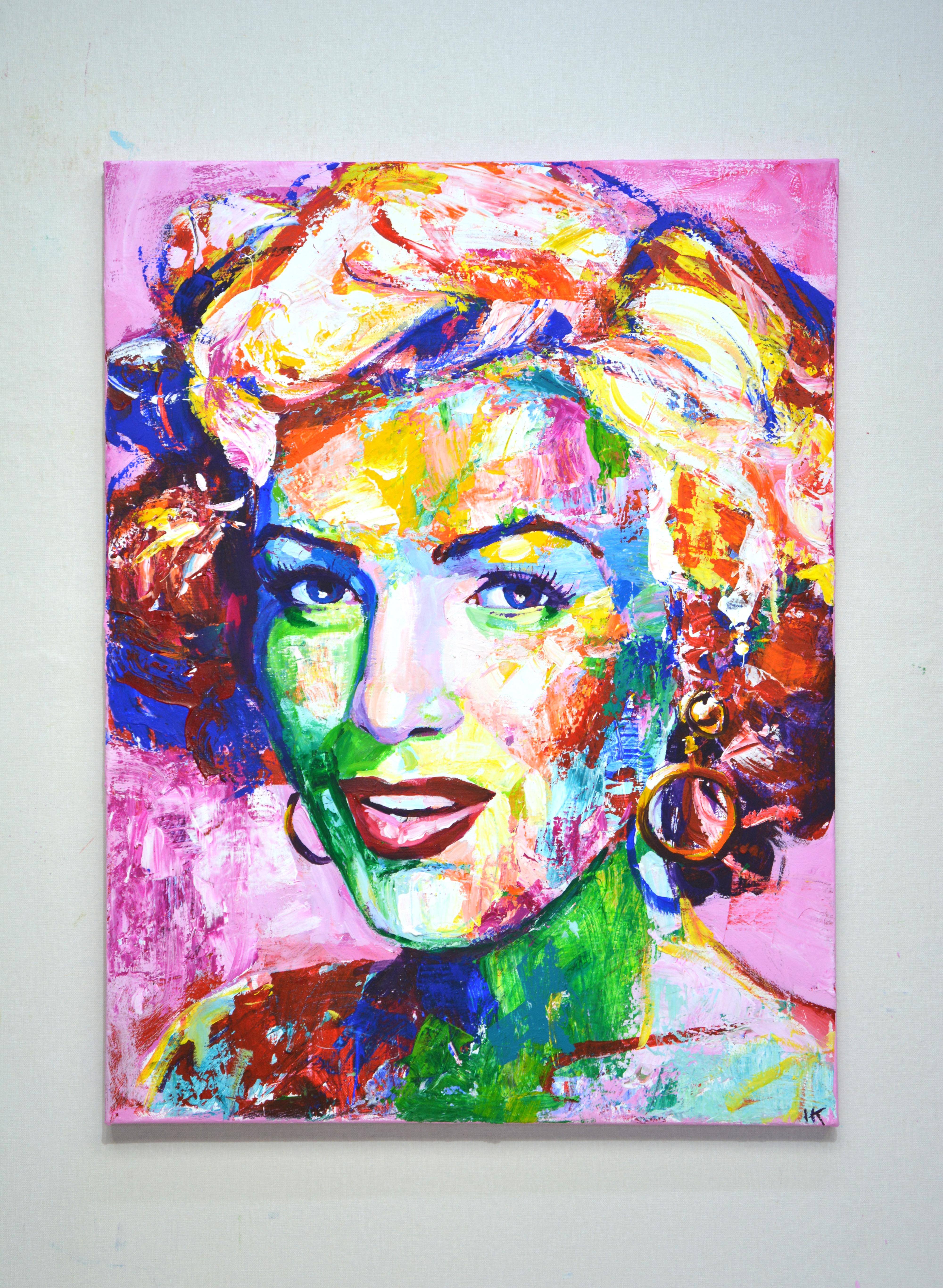 Marilyn Monroe 27 – Painting von Iryna Kastsova
