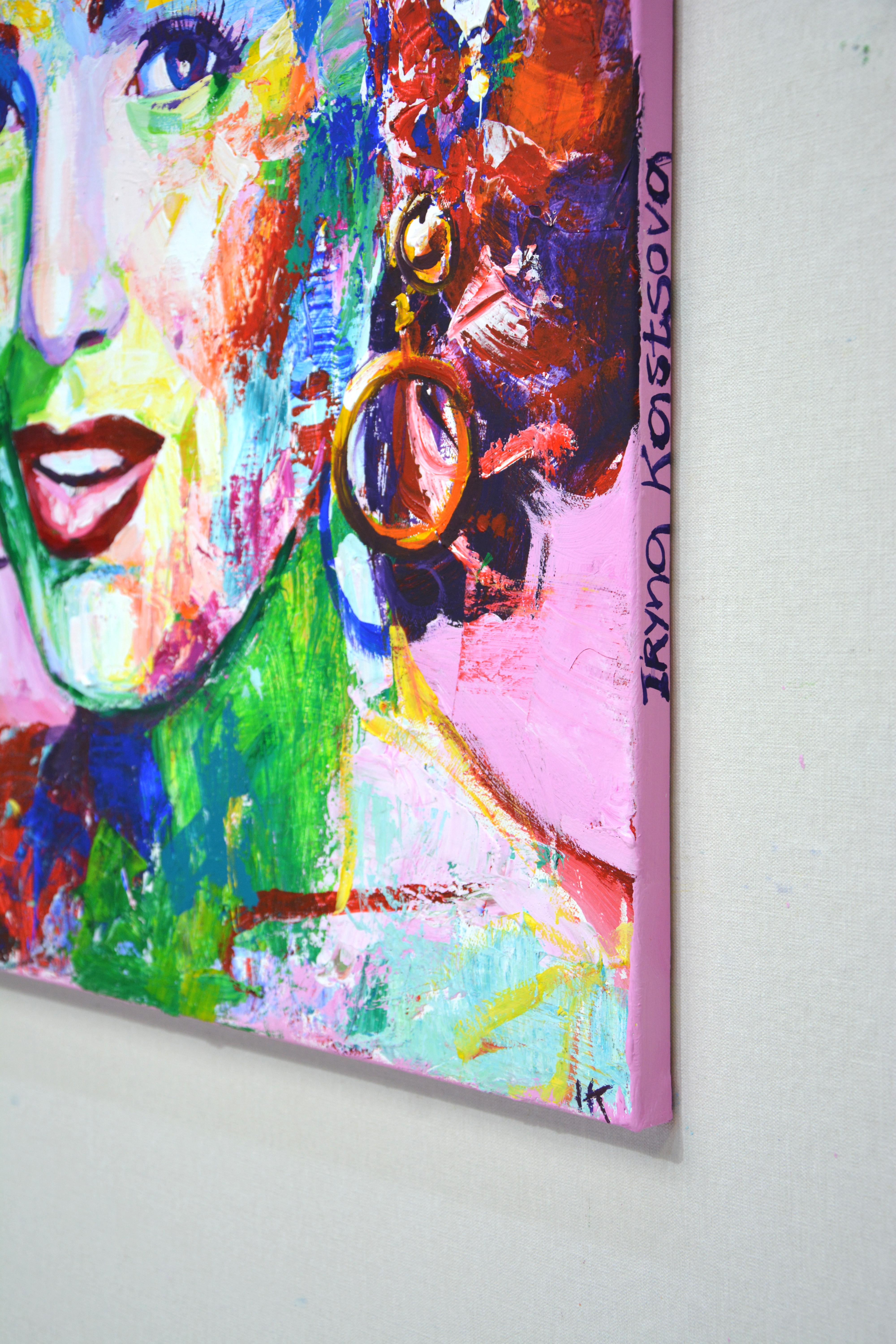 Marilyn Monroe 27 (Pop-Art), Painting, von Iryna Kastsova