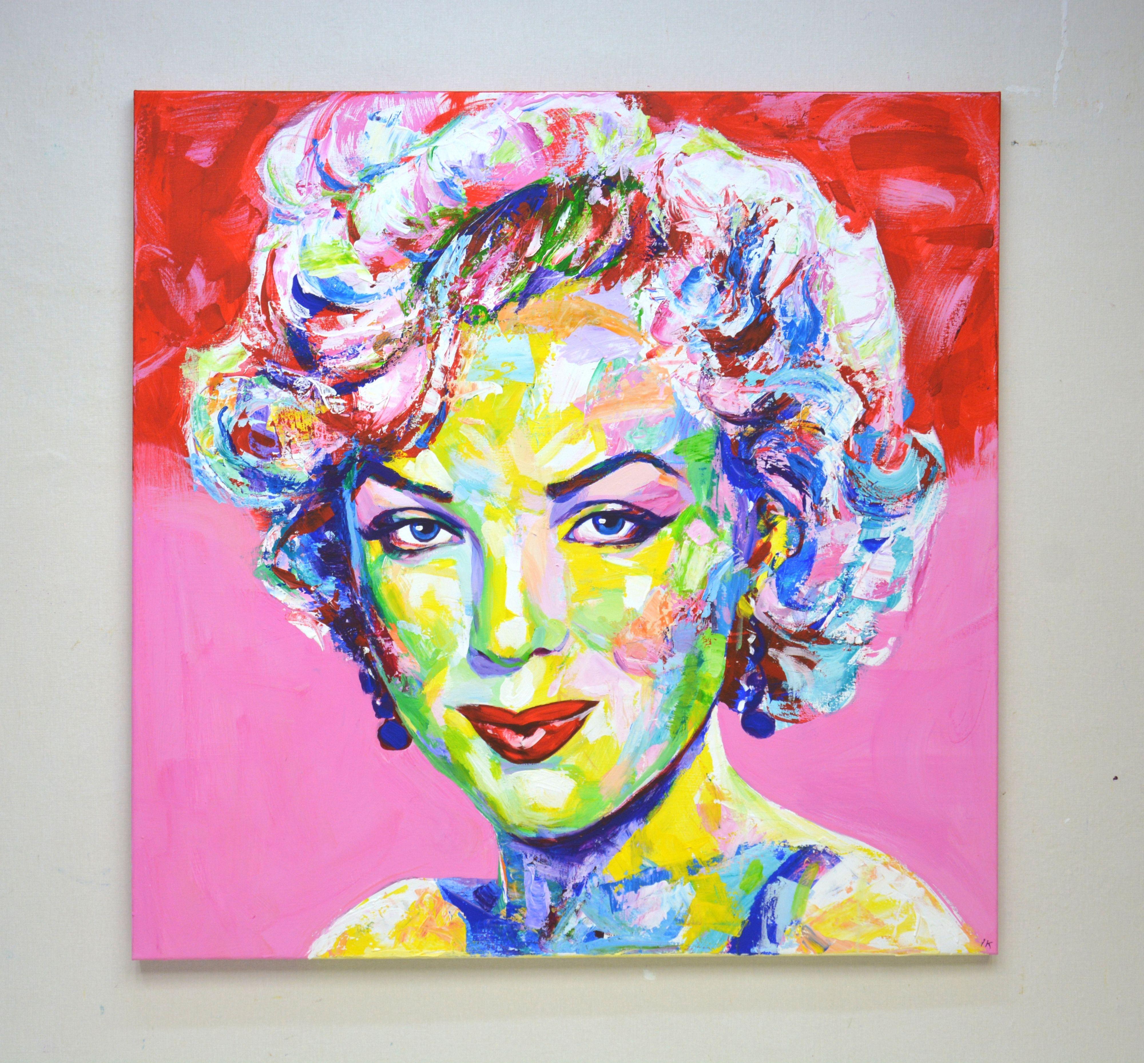 Marilyn Monroe 3, Gemälde, Acryl auf Leinwand (Pop-Art), Painting, von Iryna Kastsova