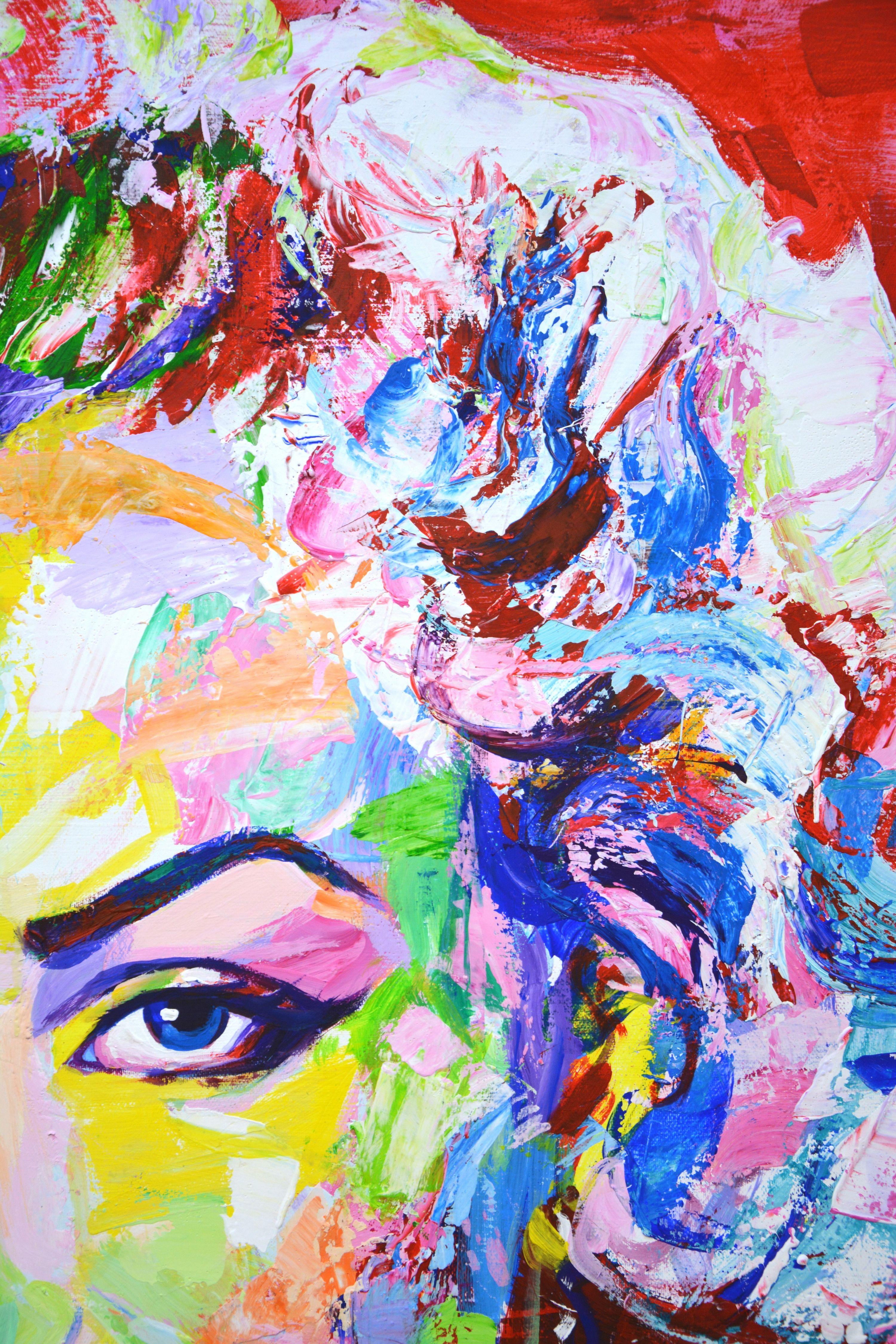 Marilyn Monroe 3, Painting, Acrylic on Canvas For Sale 3