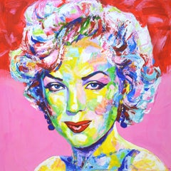 Marilyn Monroe 3, Peinture, Acrylique sur Toile
