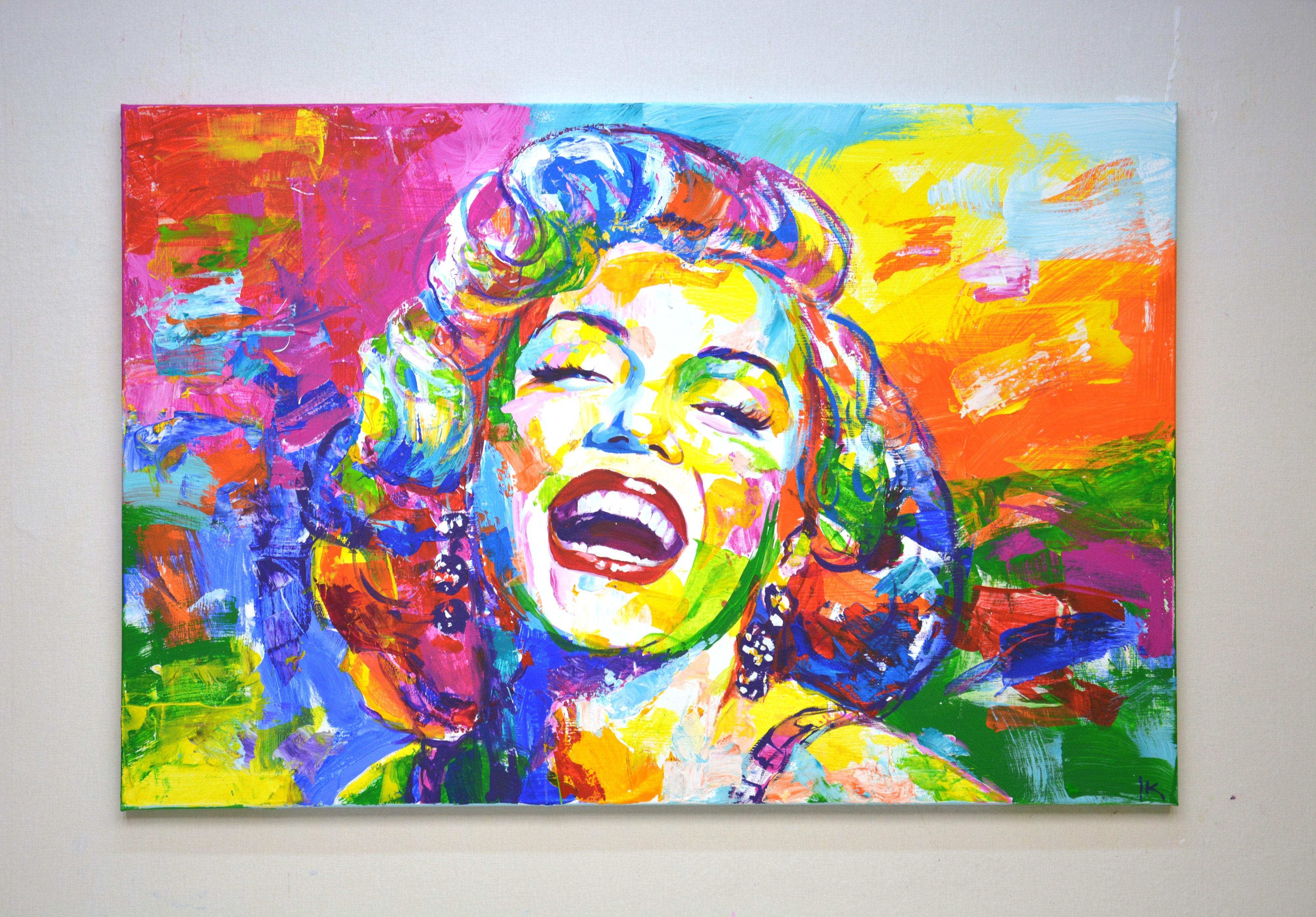 Marilyn Monroe 6, Painting, Acrylic on Canvas For Sale 1