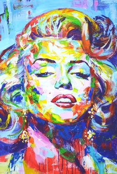 Peinture, acrylique sur toile, Marilyn Monroe5.