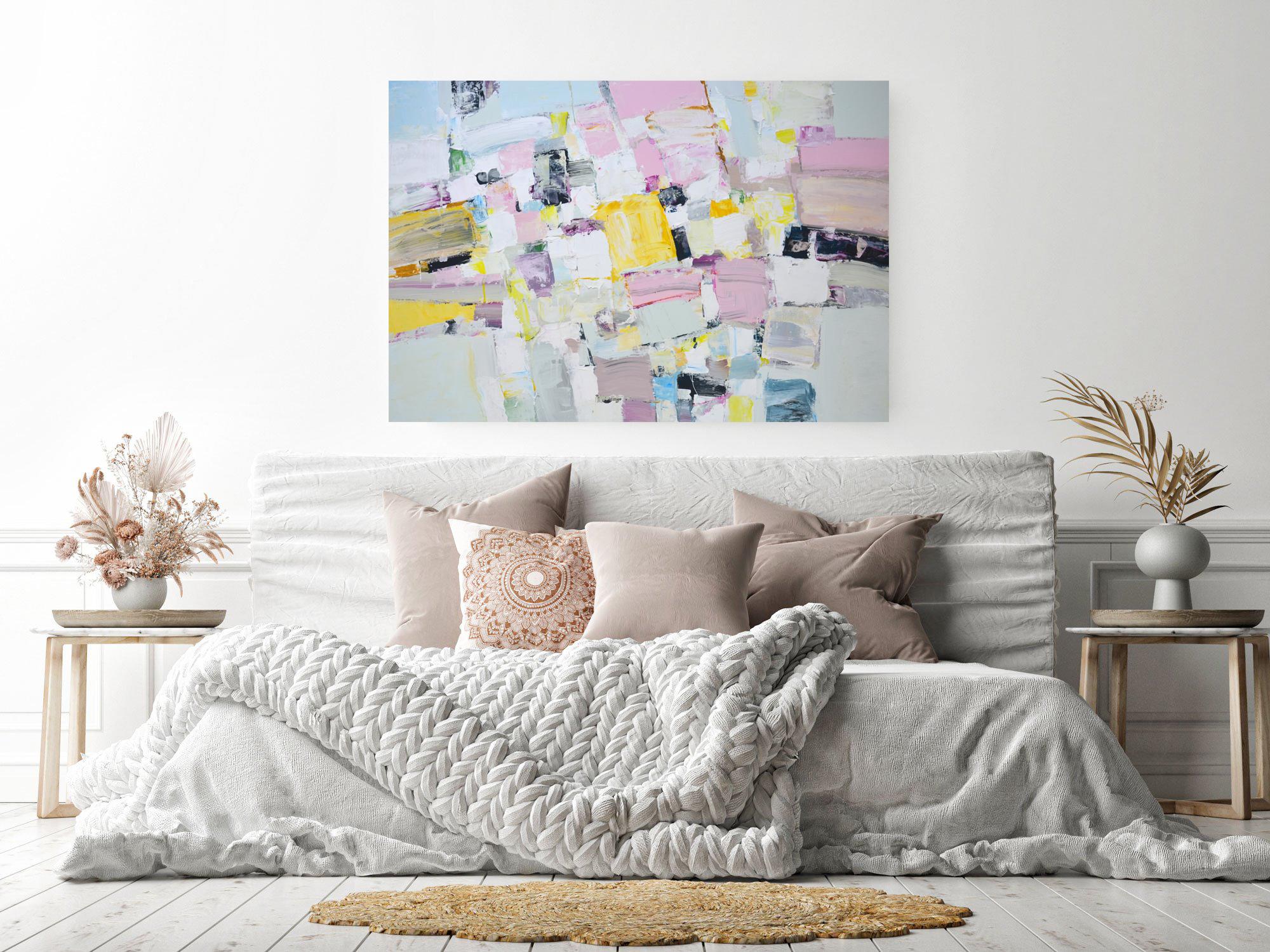 Meeting Original Abstrakt Interieur Acrylmalerei im Angebot 6