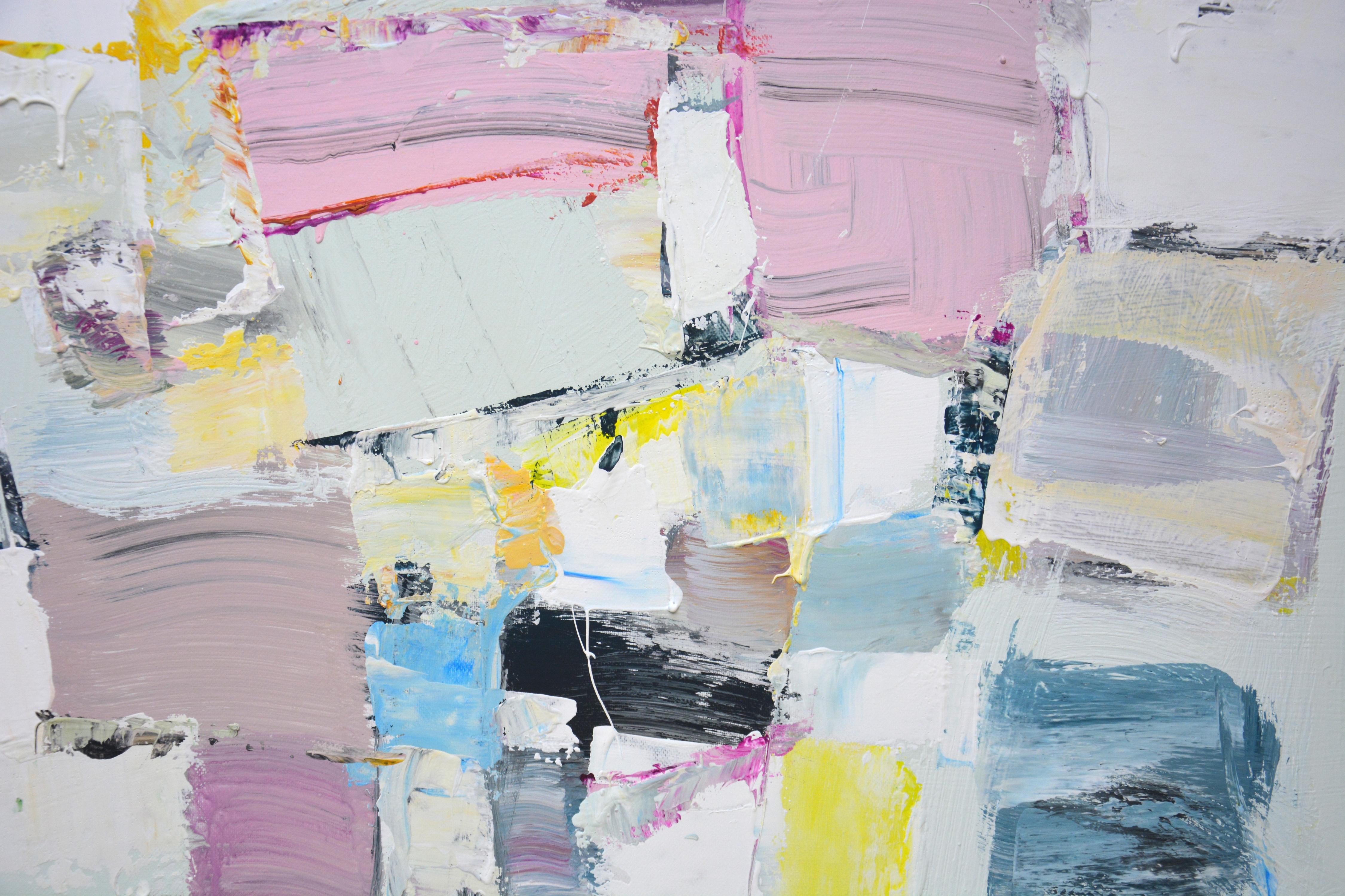 Meeting Original Abstrakt Interieur Acrylmalerei im Angebot 1