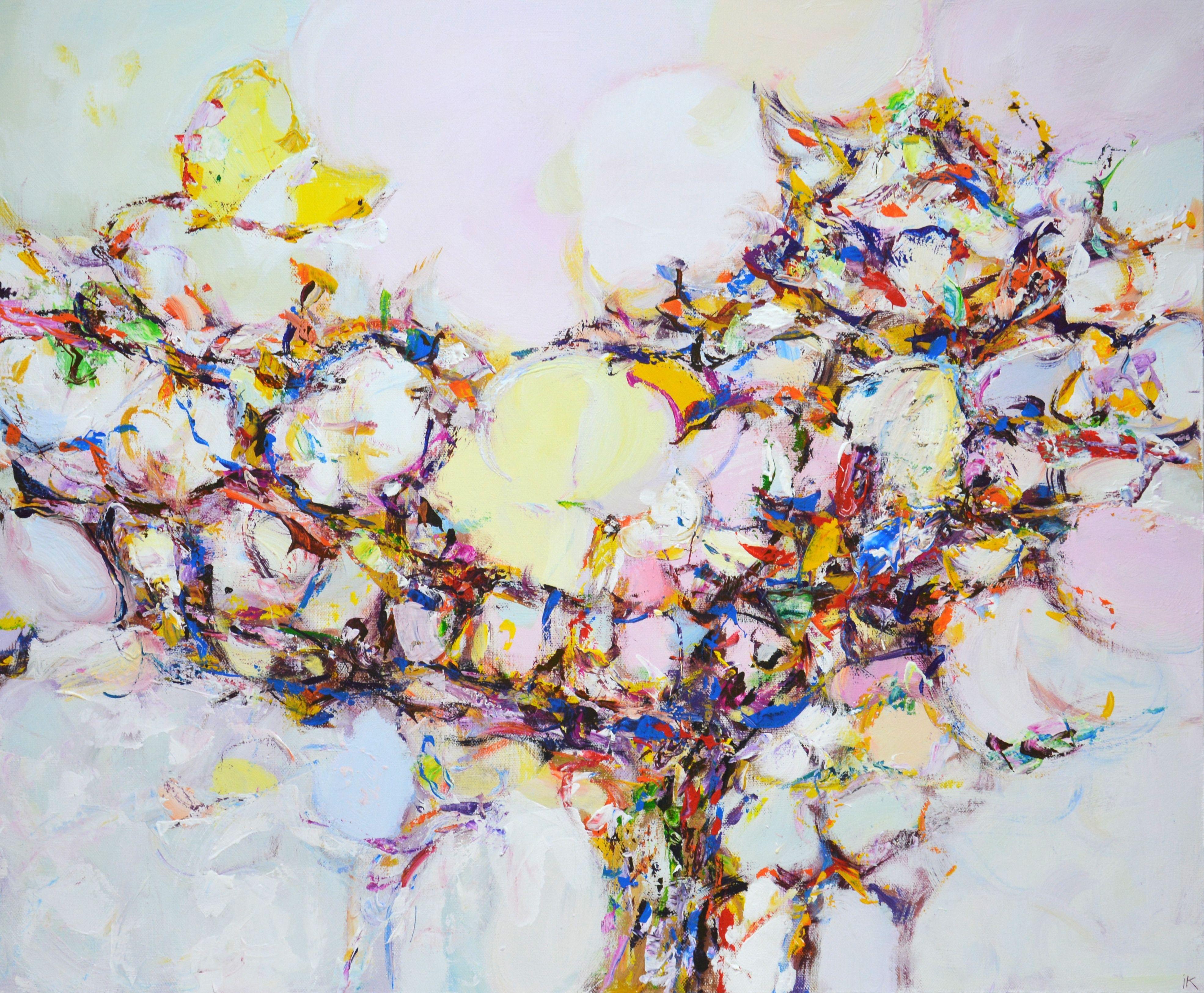 Abstract Painting di Iryna Kastsova - Metamorfosi, Pittura, Acrilico su tela