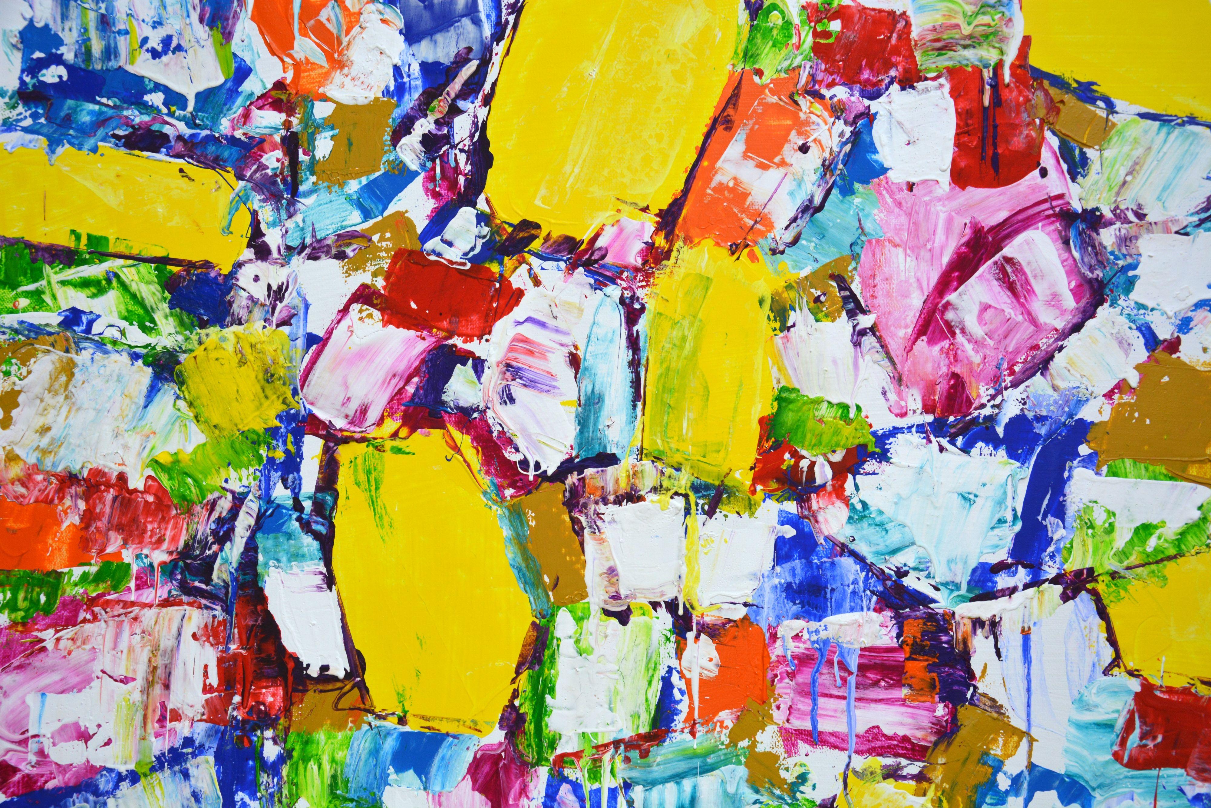 Month July, Painting, Acrylic on Canvas For Sale 2
