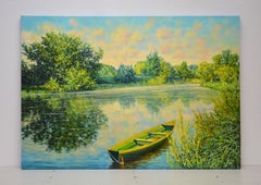 Morning on the river, Painting, Oil on Canvas