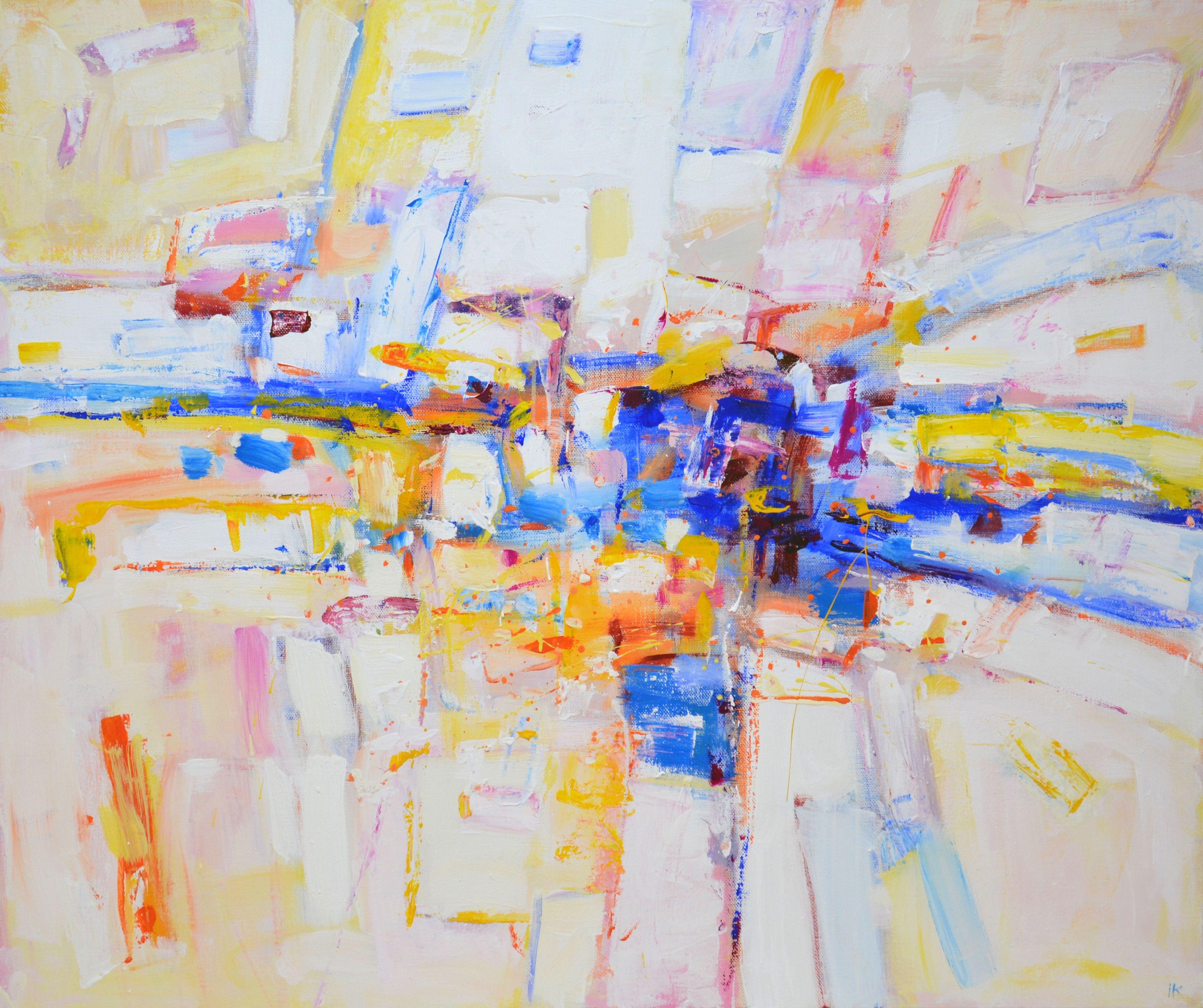 Abstract Painting di Iryna Kastsova - Movimento, Pittura, Acrilico su tela