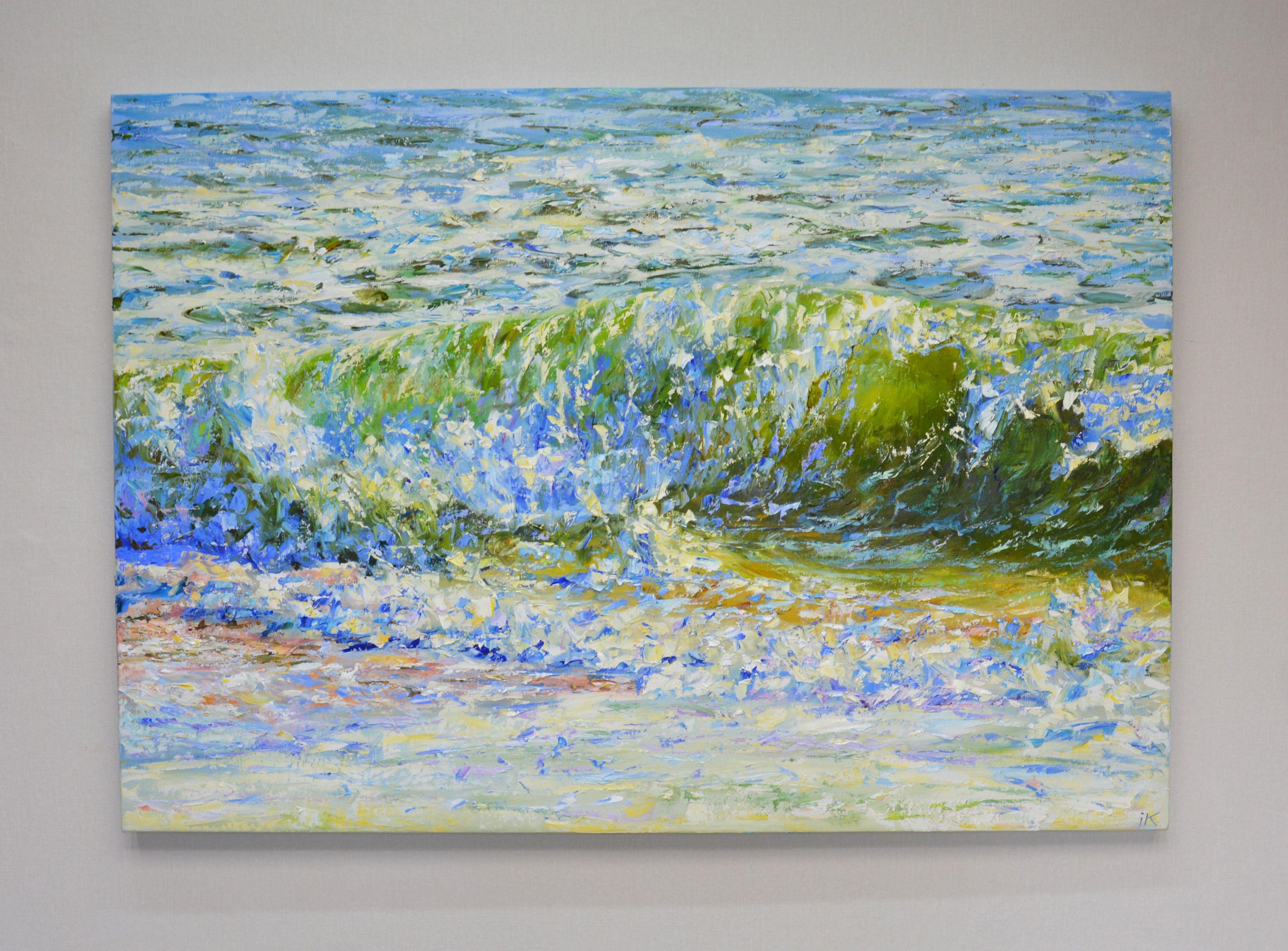 Music of the waves, Painting, Oil on Canvas For Sale 1