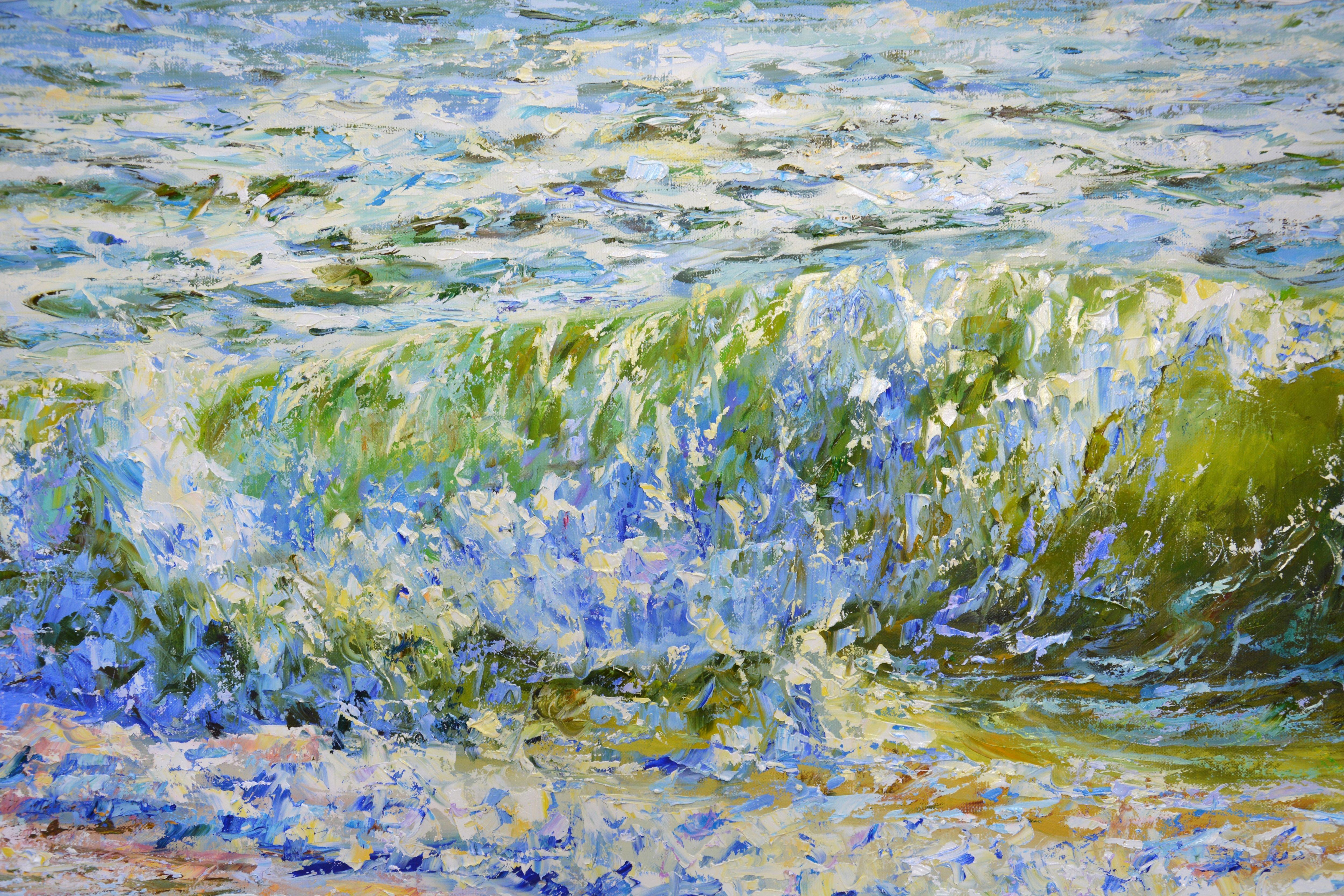 Music of the waves, Painting, Oil on Canvas For Sale 2