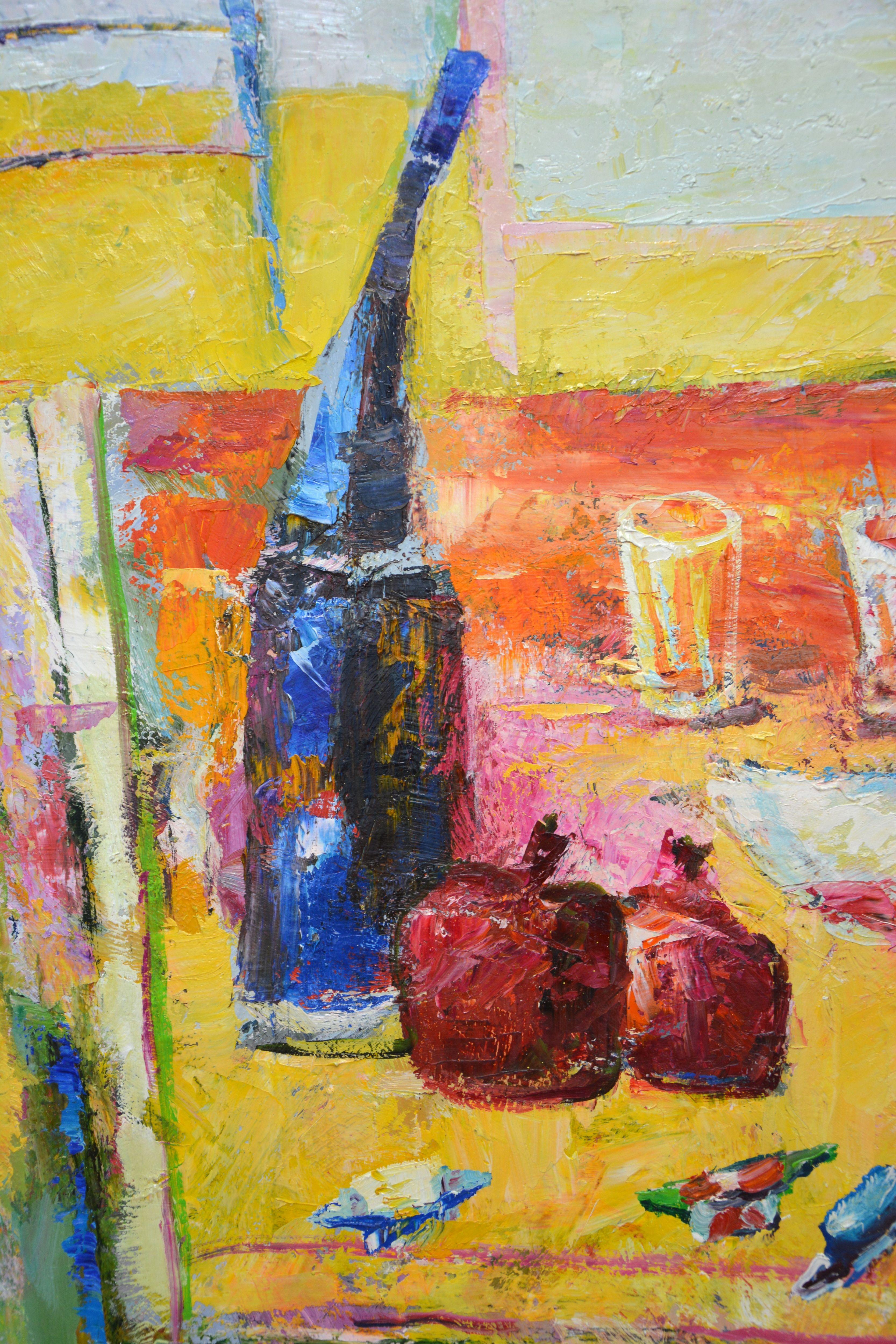 Norwegian still life., Painting, Oil on Canvas For Sale 2
