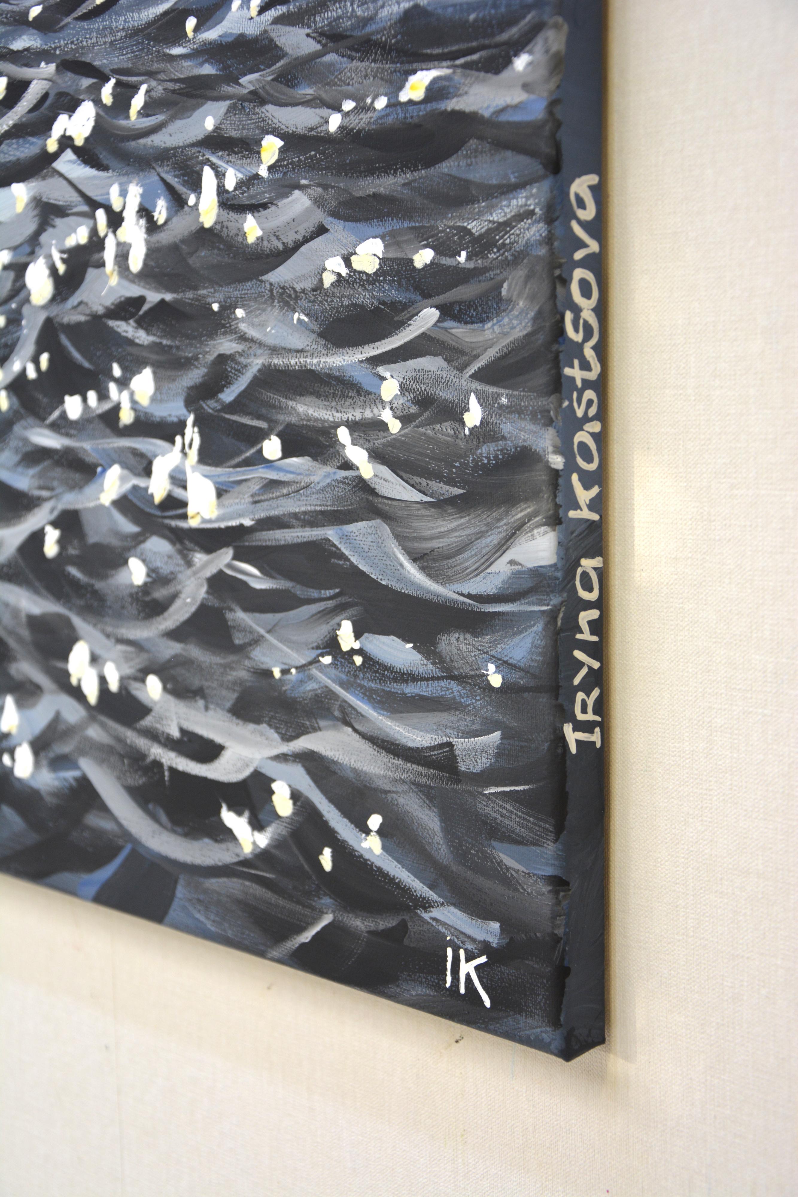 Ozean 100. – Painting von Iryna Kastsova