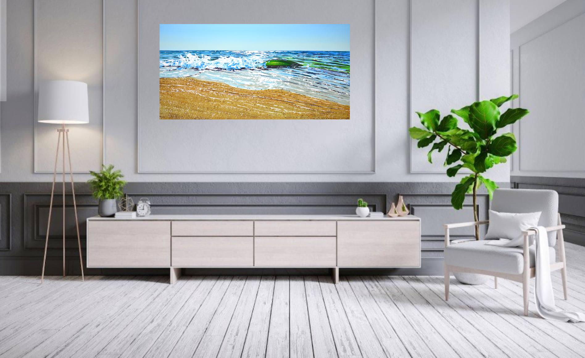 Ozean. Strand. Acrylgemälde von Iryna Kastsova, Original im Angebot 9