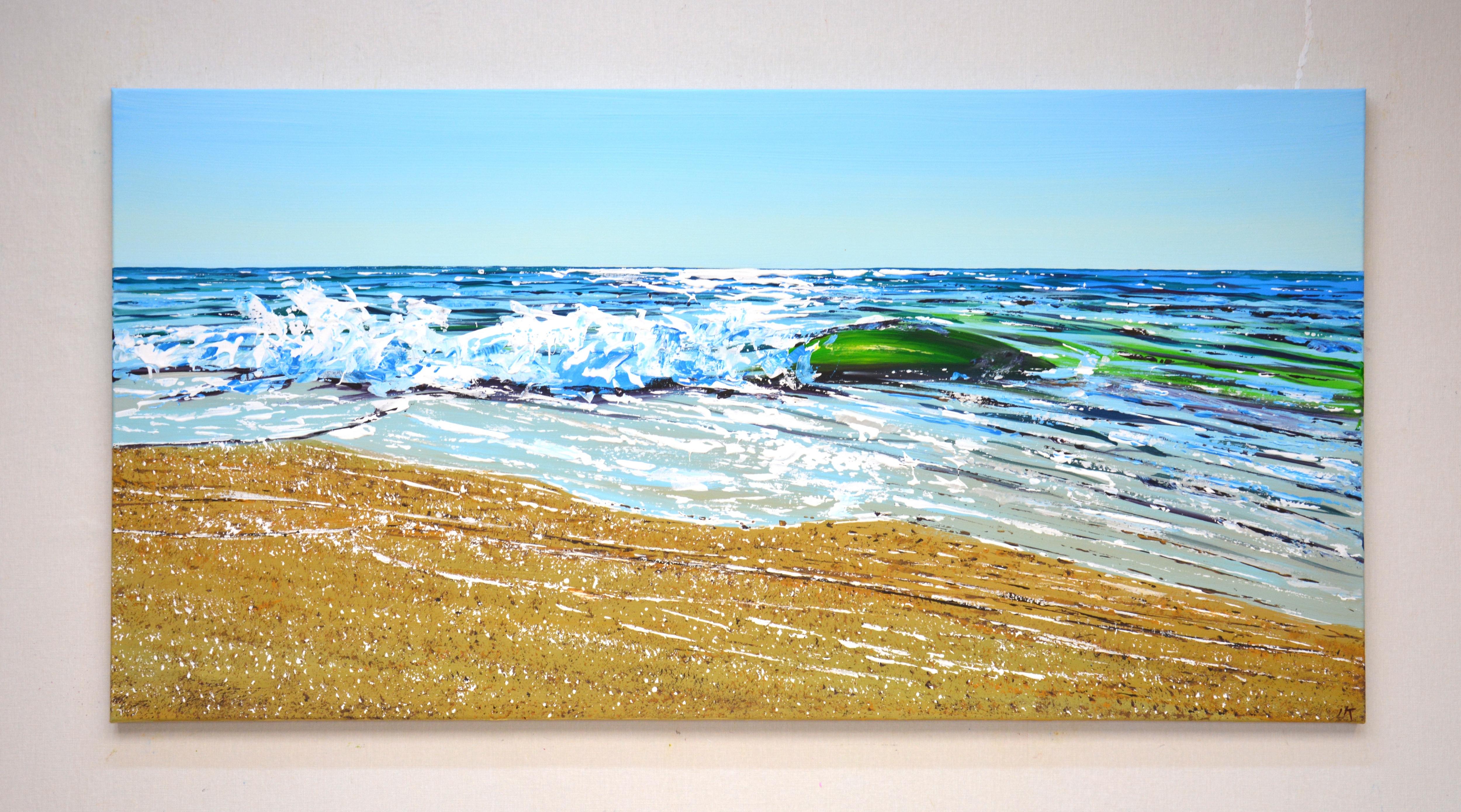 Ozean. Strand. Acrylgemälde von Iryna Kastsova, Original im Angebot 1