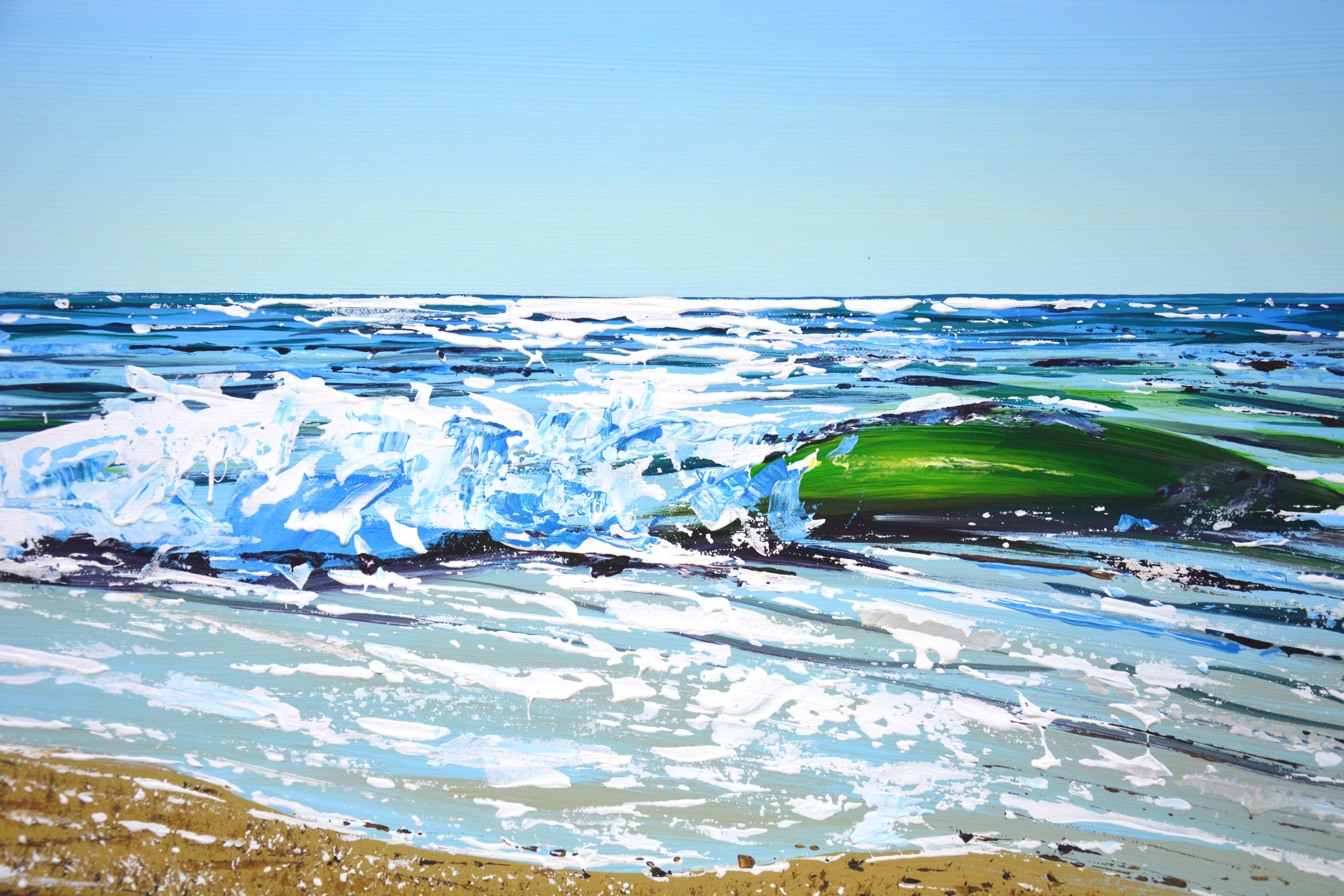 Ozean. Strand. Acrylgemälde von Iryna Kastsova, Original im Angebot 3