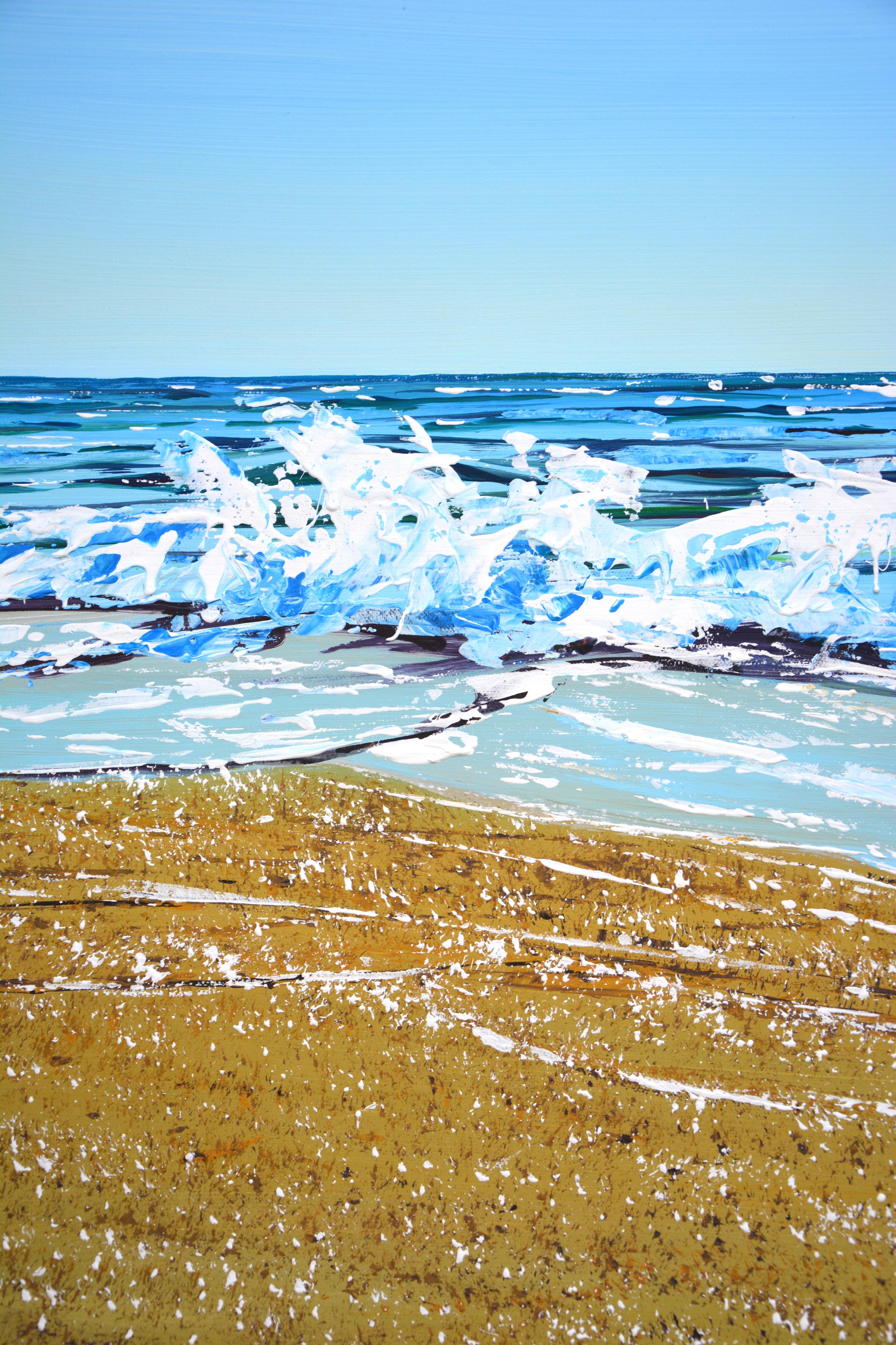 Ozean. Strand. Acrylgemälde von Iryna Kastsova, Original im Angebot 4