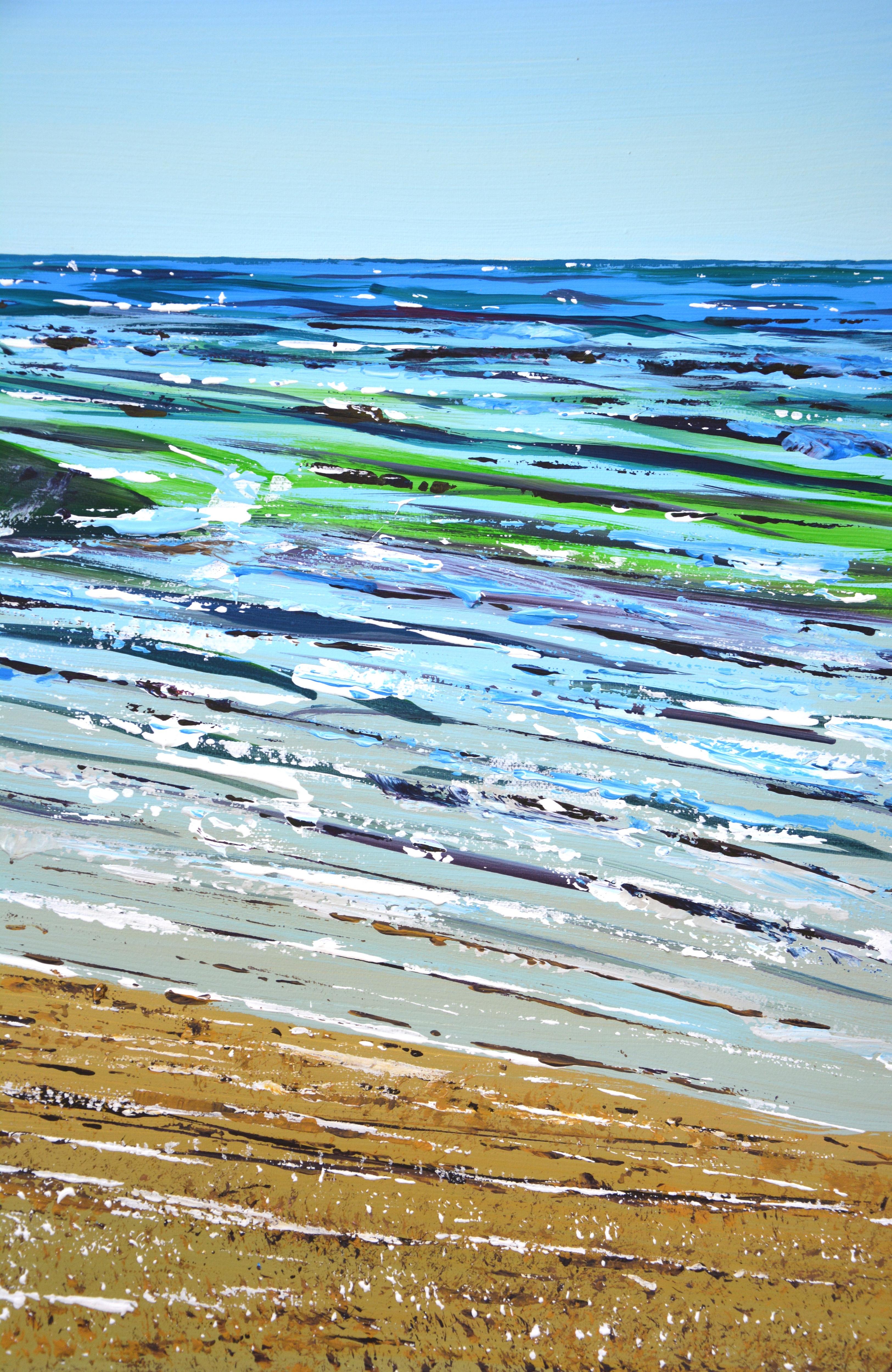 Ozean. Strand. Acrylgemälde von Iryna Kastsova, Original im Angebot 5