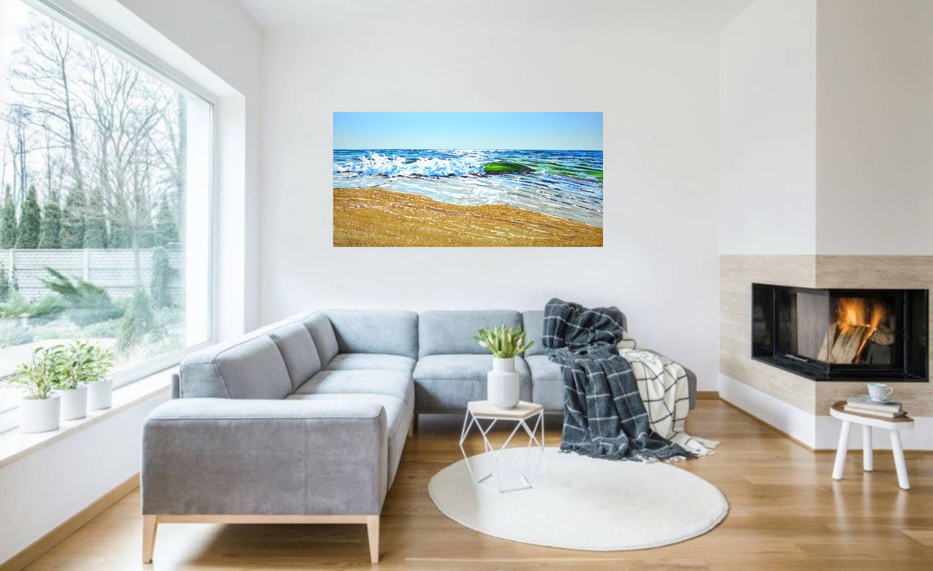 Océan. La plage. Peinture acrylique originale d'Iryna Kastsova en vente 8