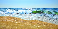 Océano. Playa. Pintura acrílica original de Iryna Kastsova