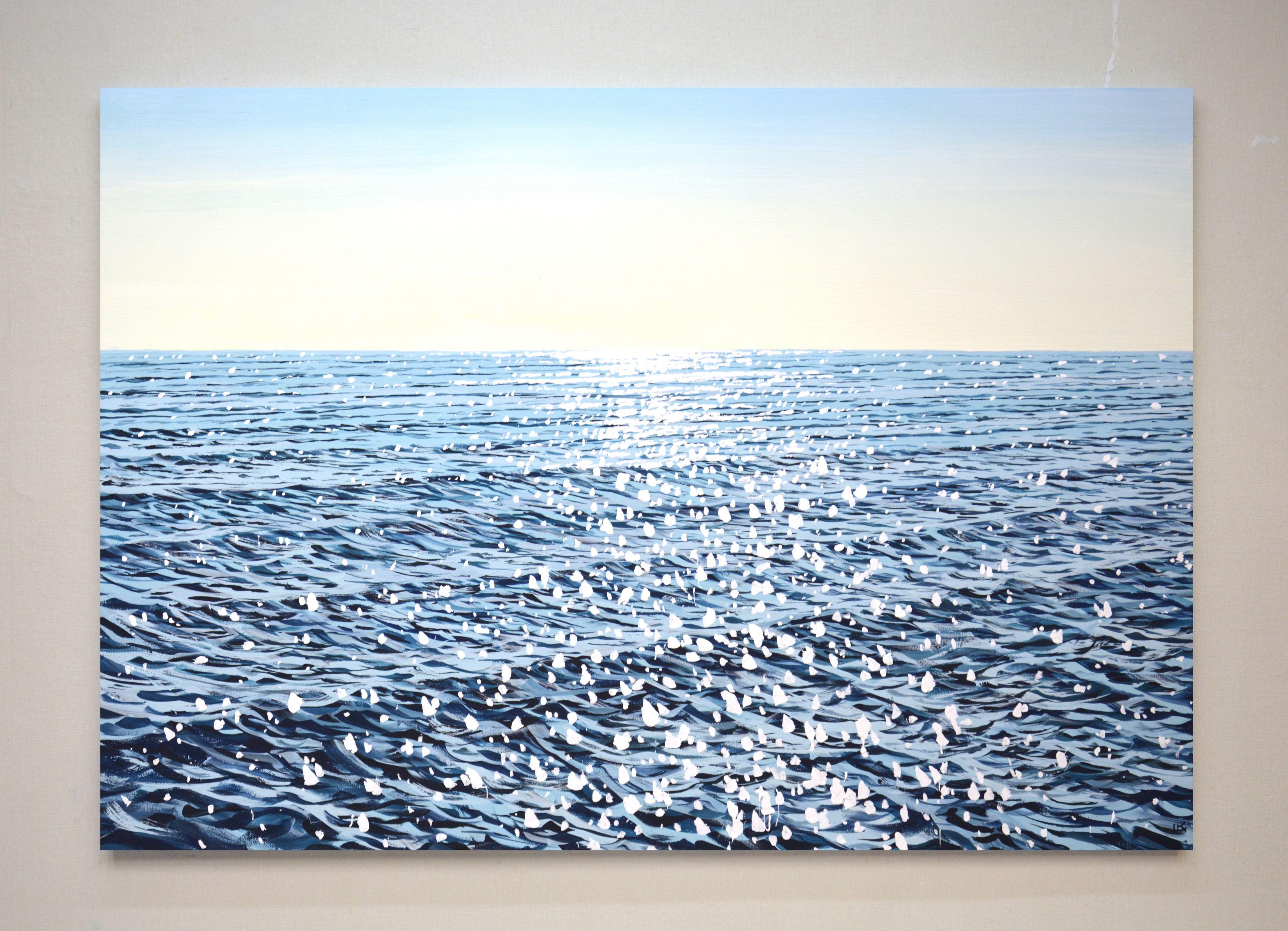 Ocean. Glare on the water 9, Painting, Acrylic on Canvas For Sale 1