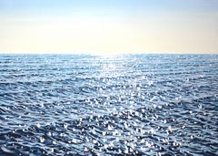 Ocean. Glare on the water 9, Painting, Acrylic on Canvas