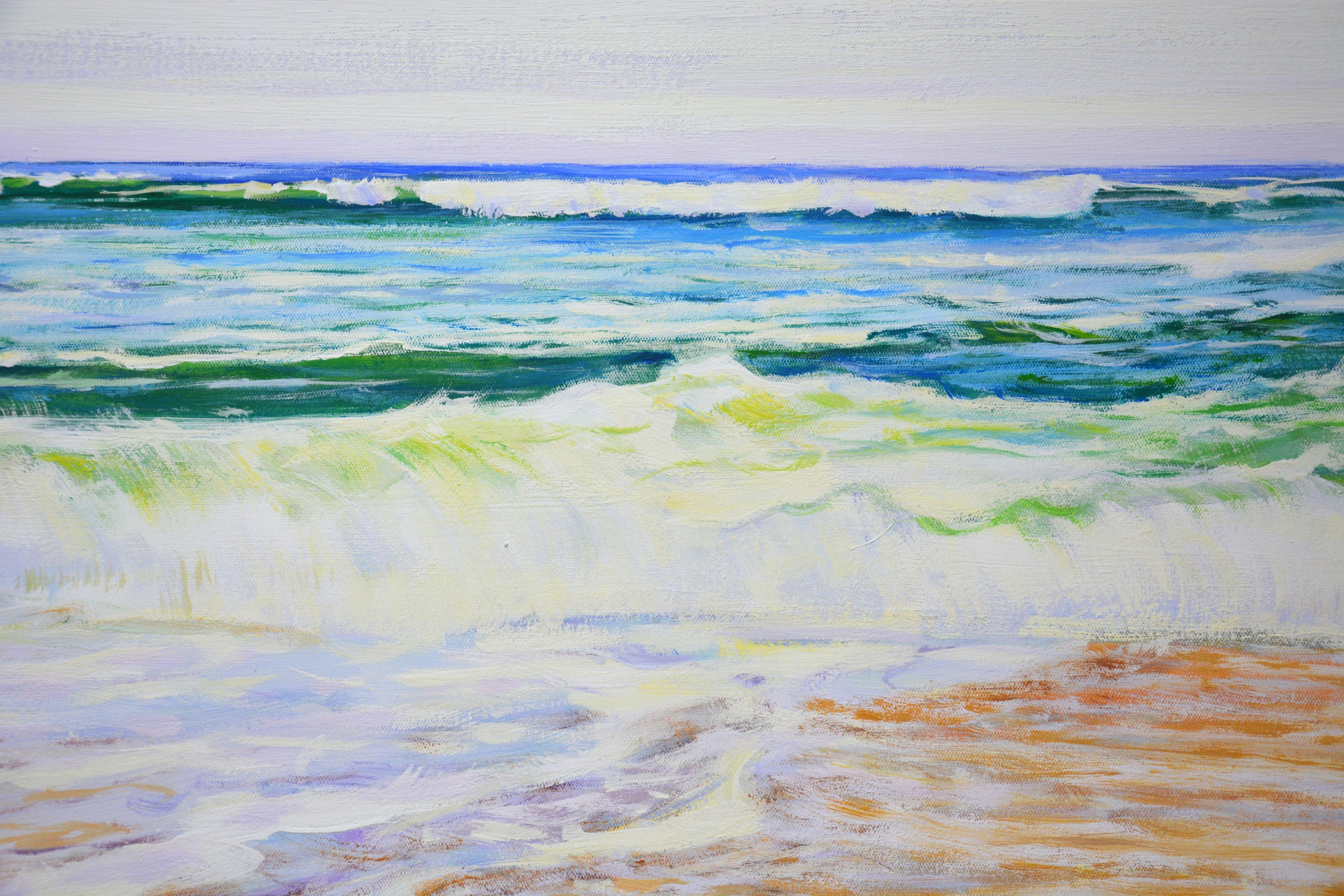 Ocean inspiration, Painting, Acrylic on Canvas For Sale 3