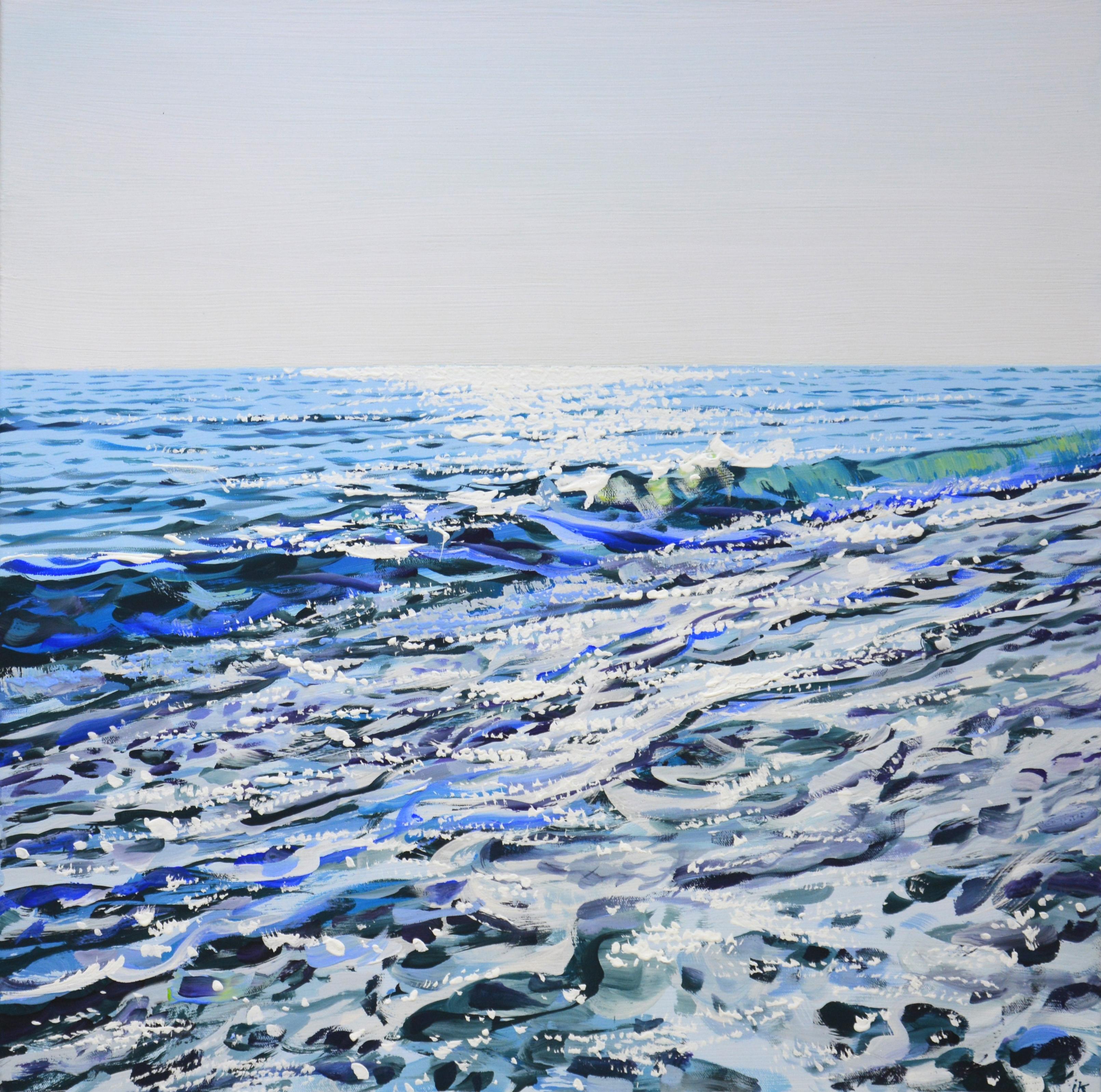 Iryna Kastsova Landscape Painting - 	Ocean. Light 100.