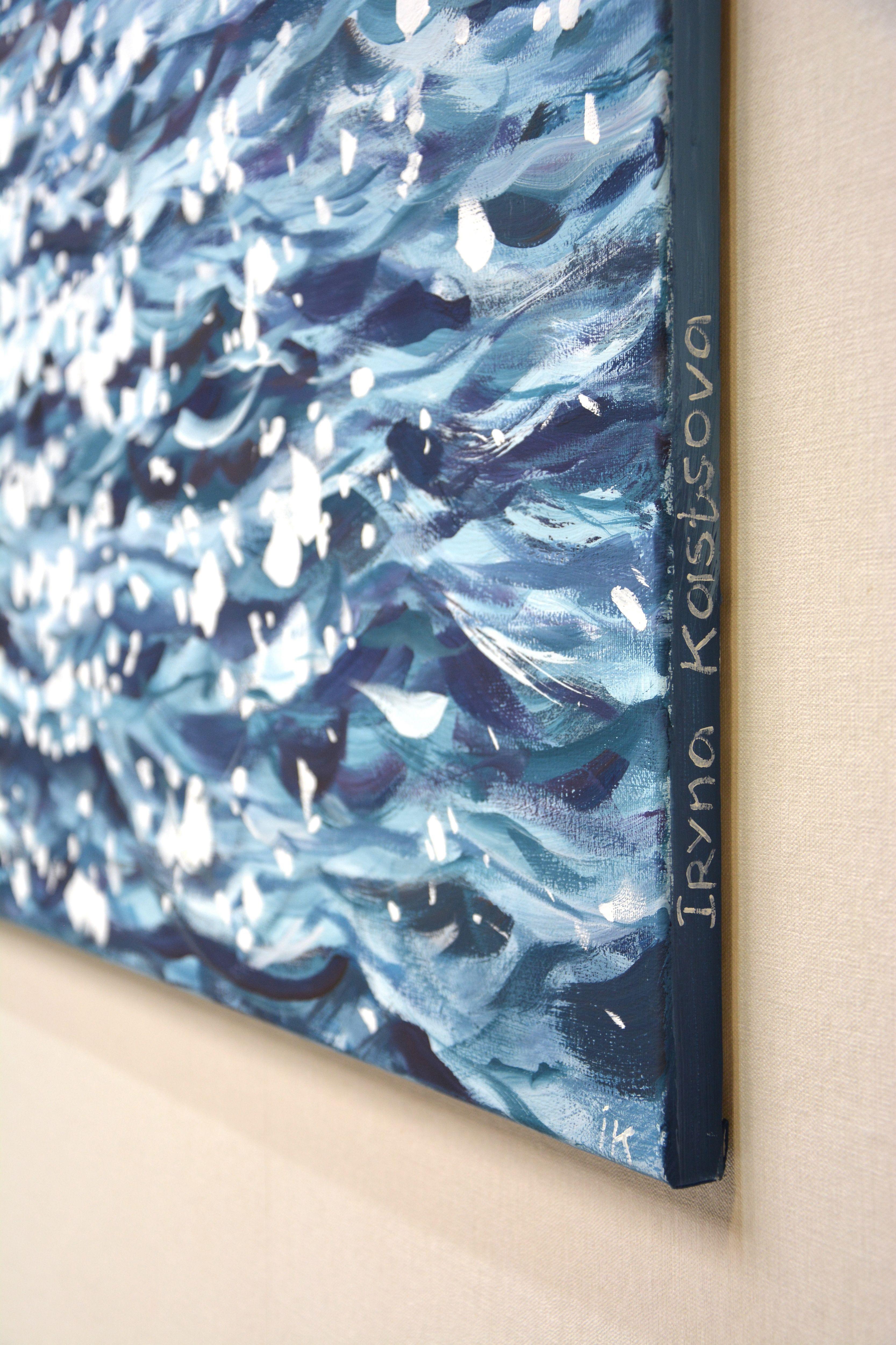 Ocean magic, Painting, Acrylic on Canvas For Sale 4