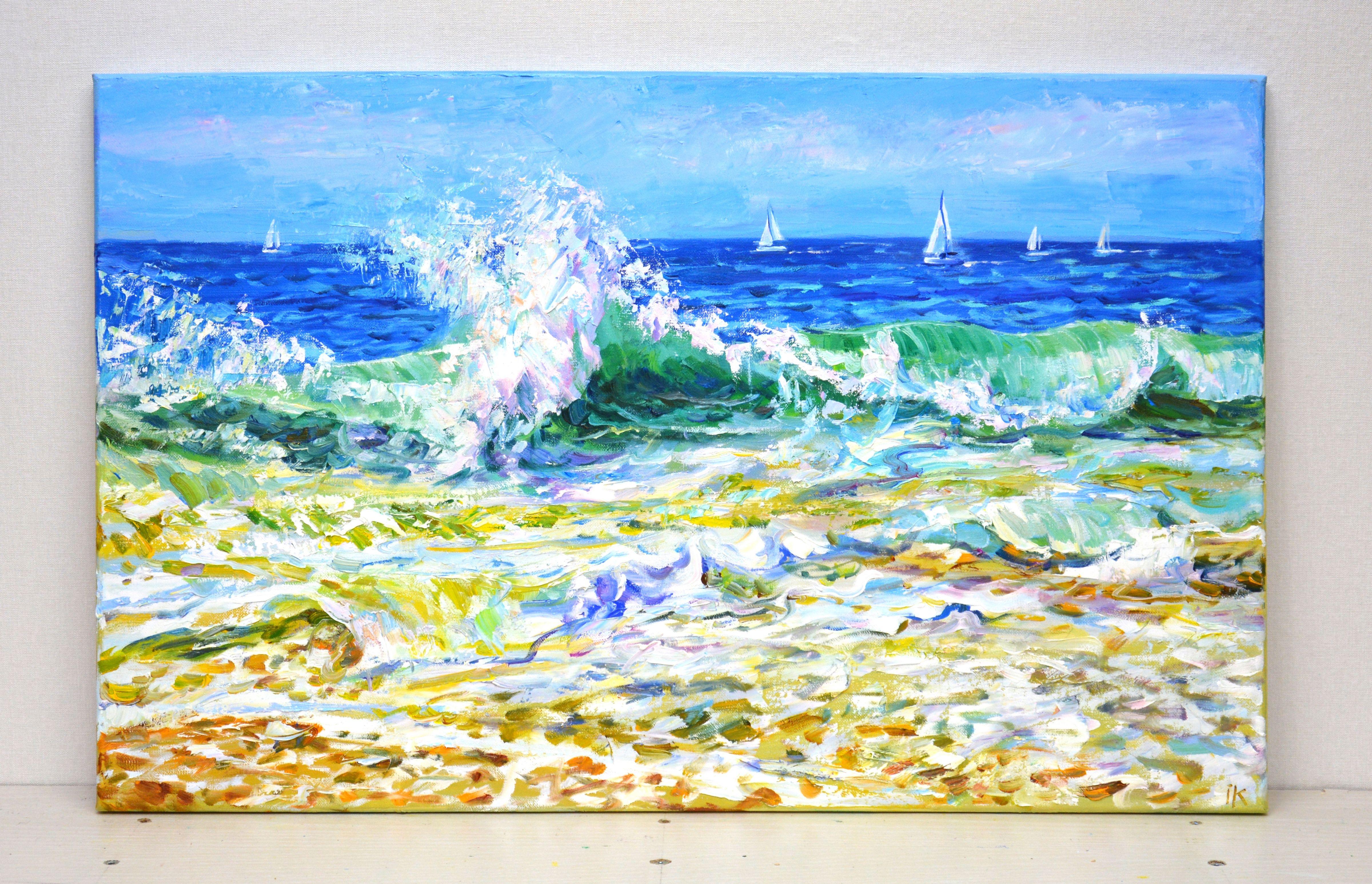 Ocean music, Painting, Oil on Canvas For Sale 1