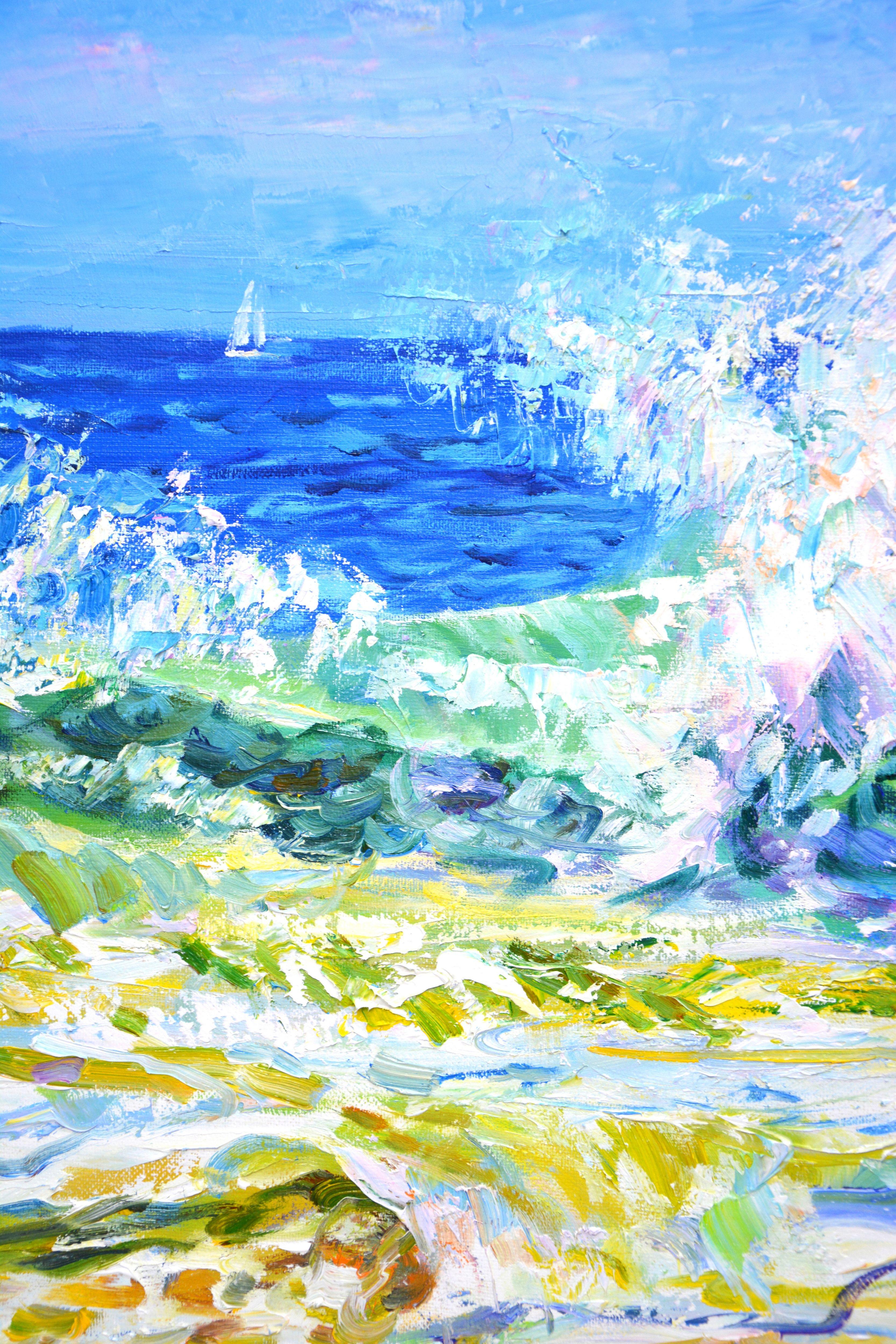Ocean music, Painting, Oil on Canvas For Sale 2