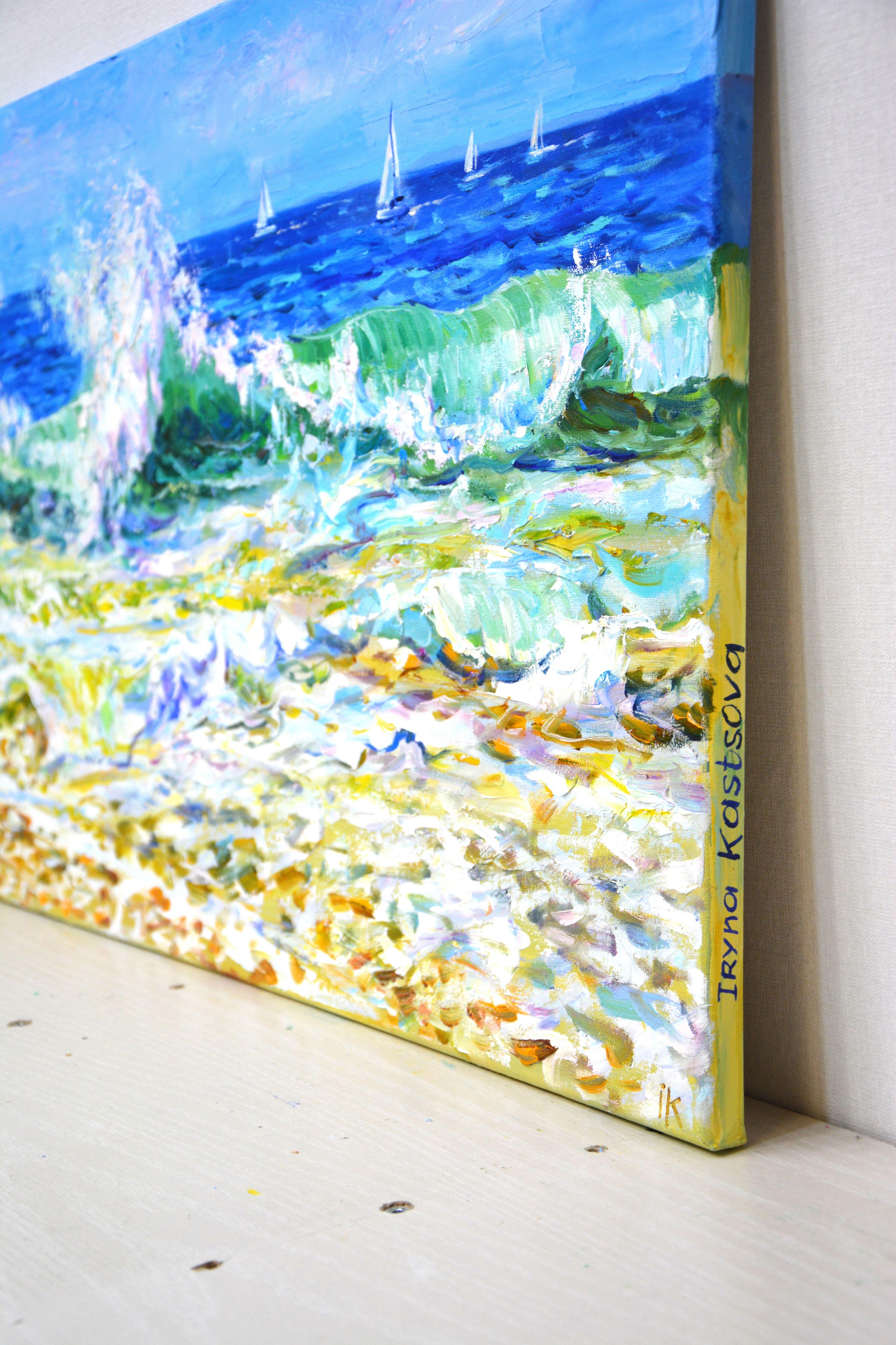 Ocean music, Painting, Oil on Canvas For Sale 4