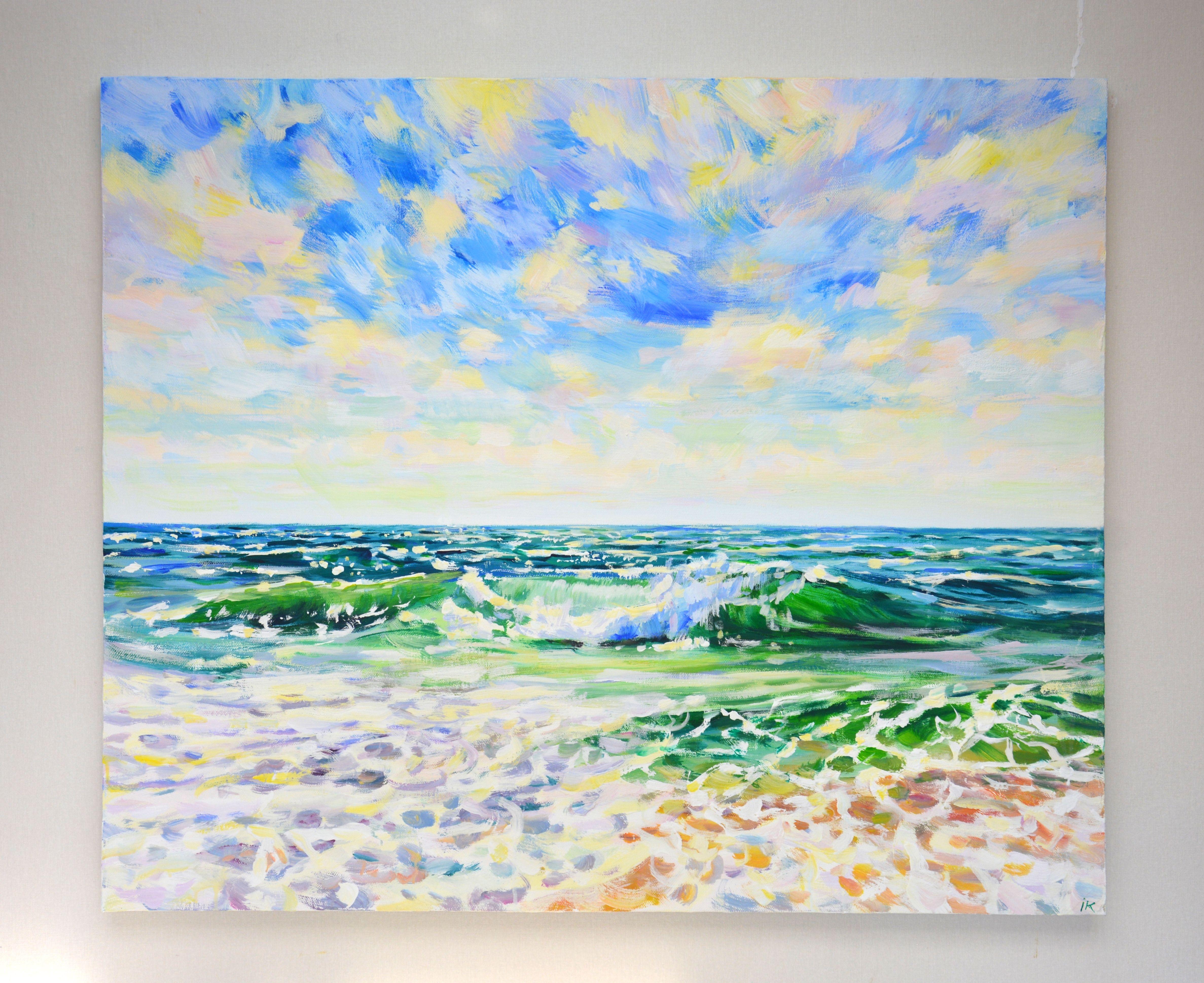Ocean, Painting, Acrylic on Canvas For Sale 1