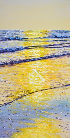 Ocean. Summer evening., Painting, Acrylic on Canvas