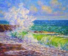 Ocean surf, Painting, Oil on Canvas