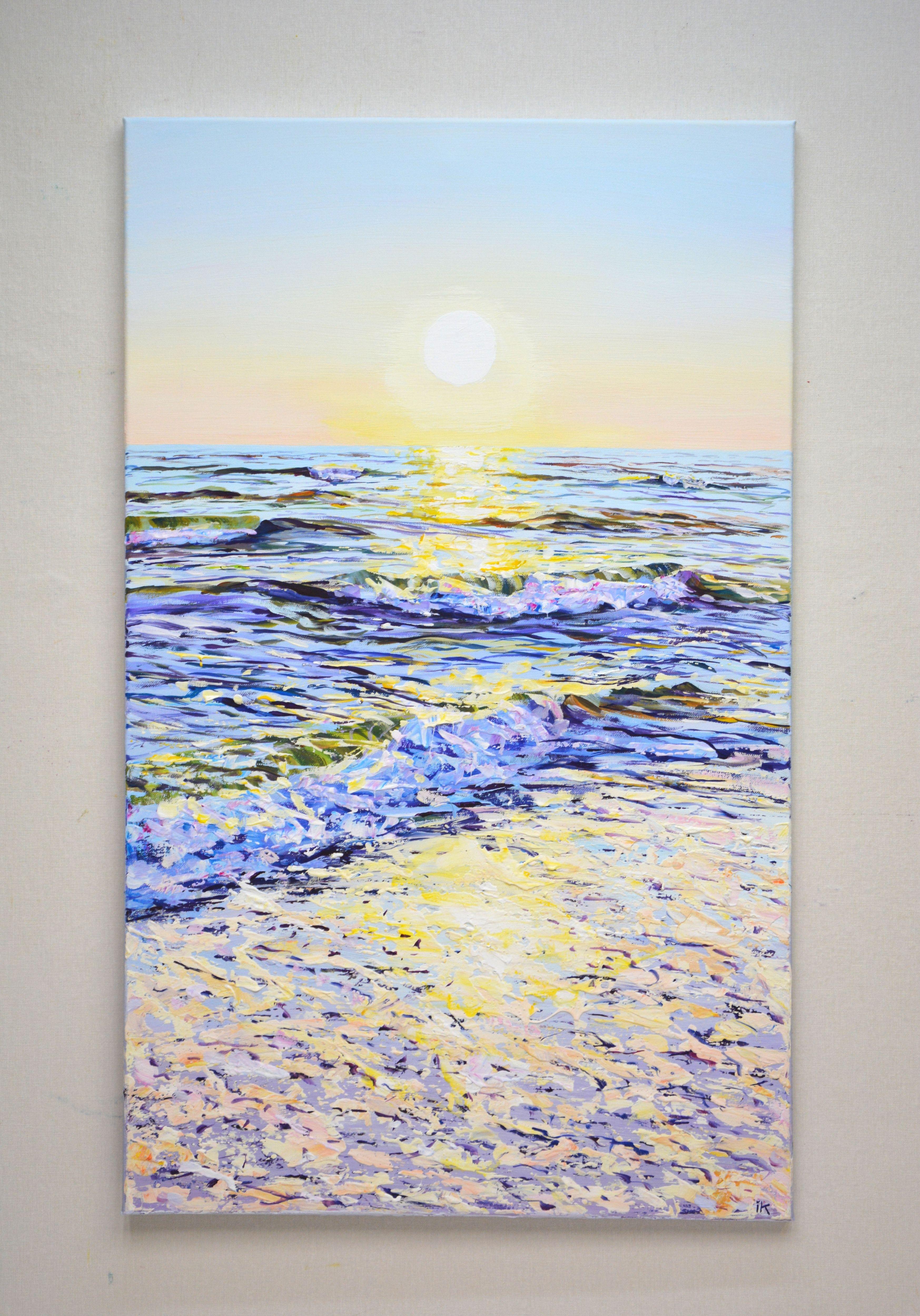 Ocean. The sun., Painting, Acrylic on Canvas For Sale 1