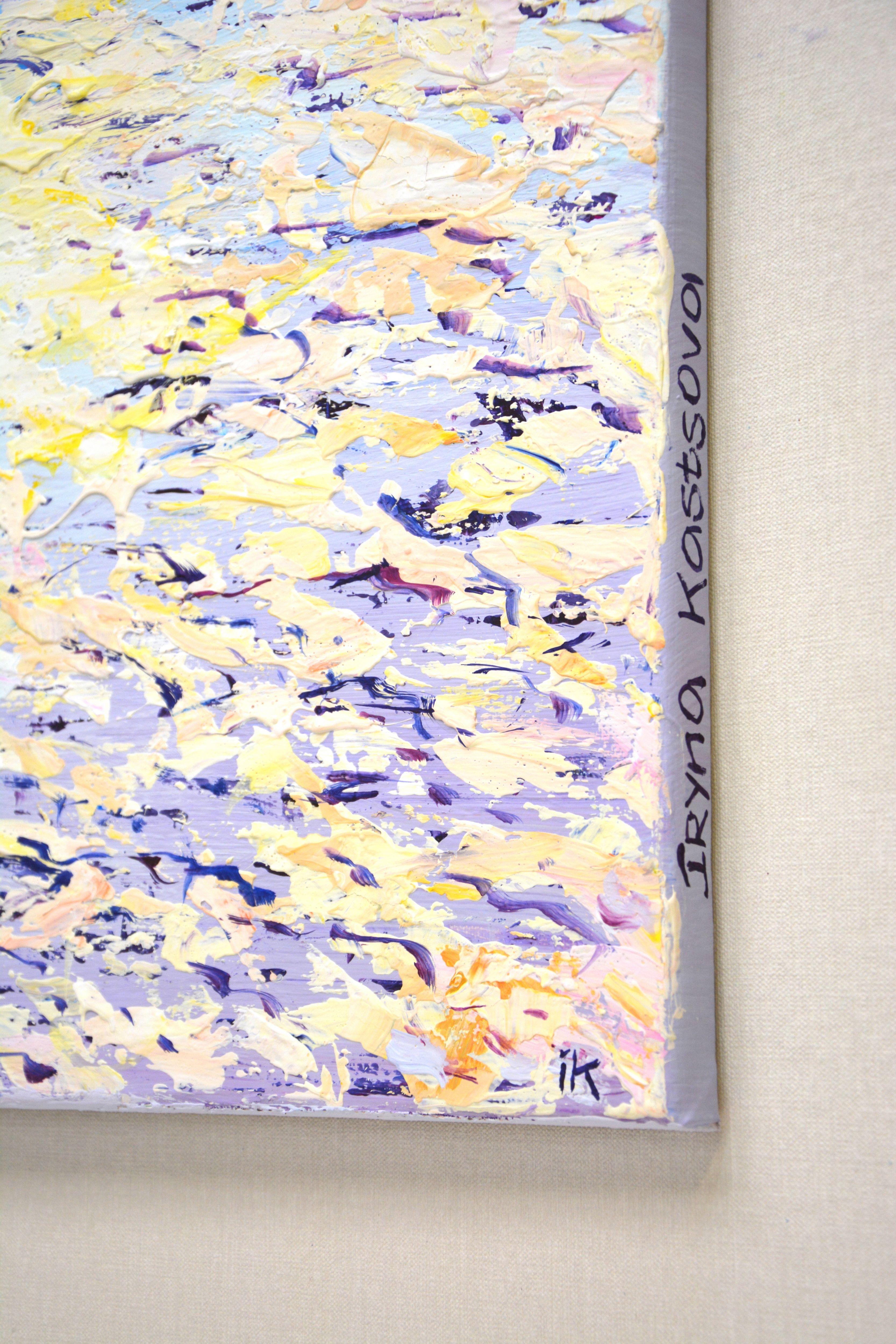 Ocean. The sun., Painting, Acrylic on Canvas For Sale 4