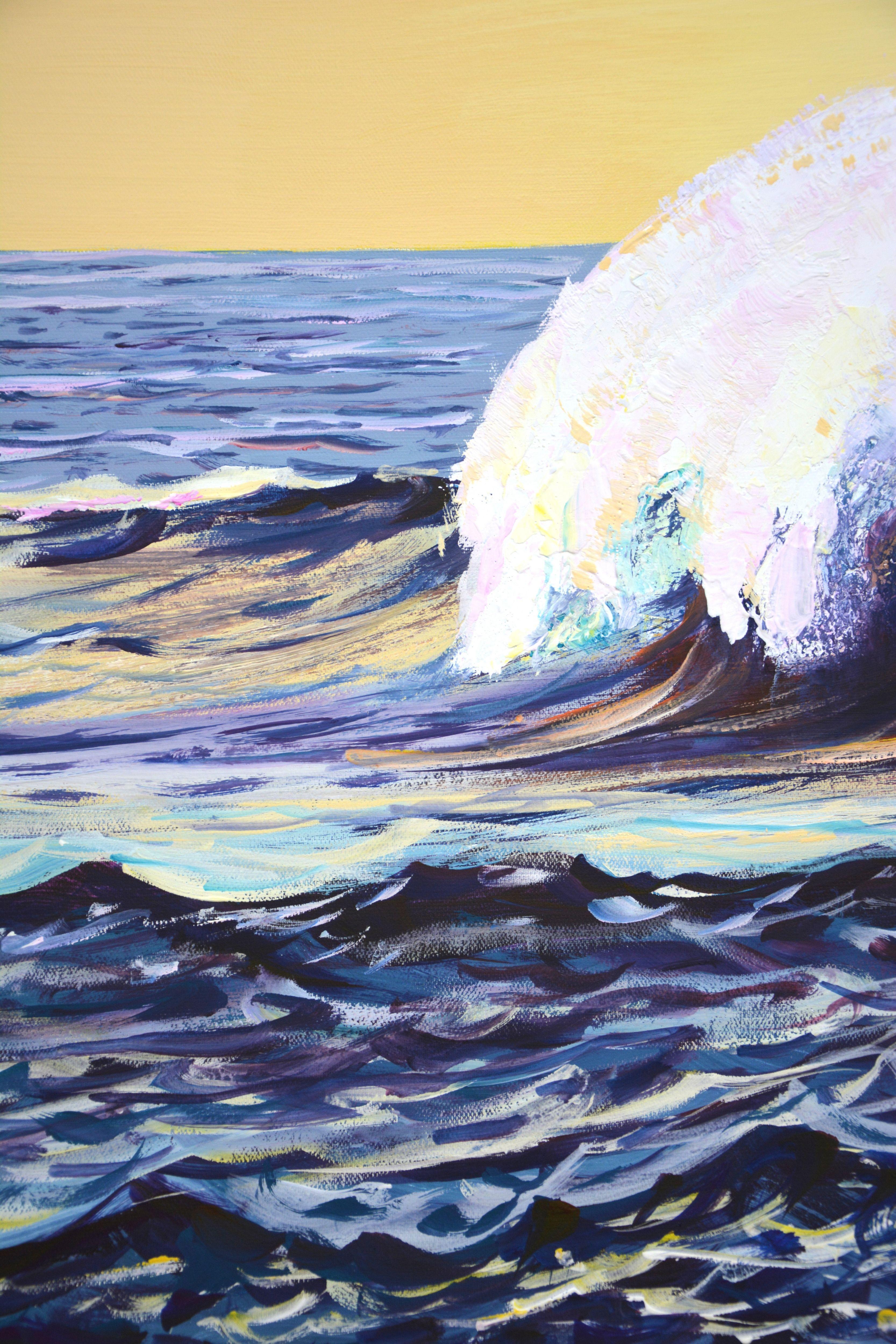 Ocean waves 2., Painting, Acrylic on Canvas For Sale 2