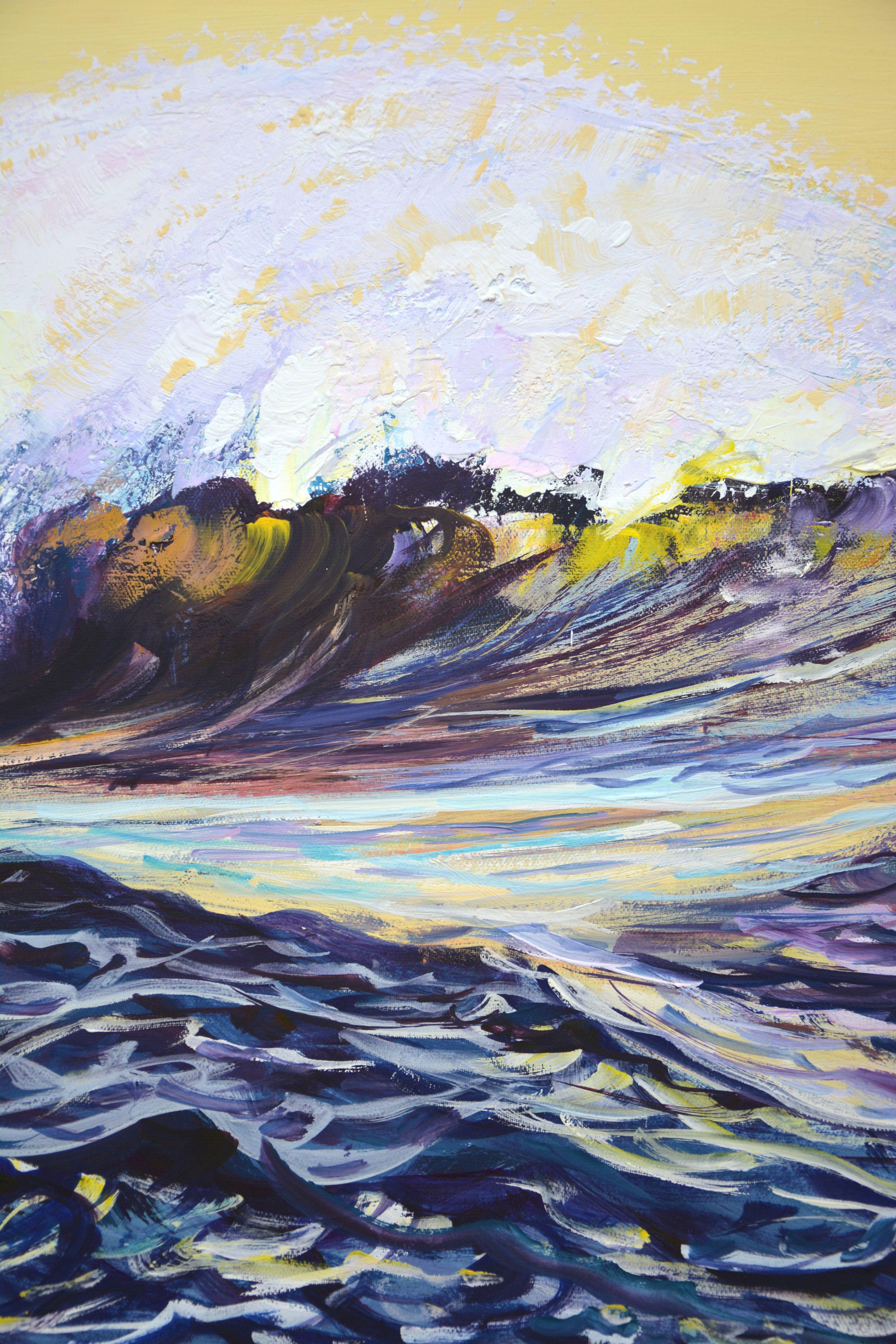 Ocean waves 2., Painting, Acrylic on Canvas For Sale 3