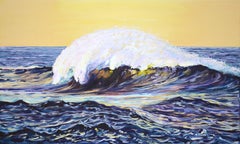 Vagues de l'océan 2, peinture, acrylique sur toile