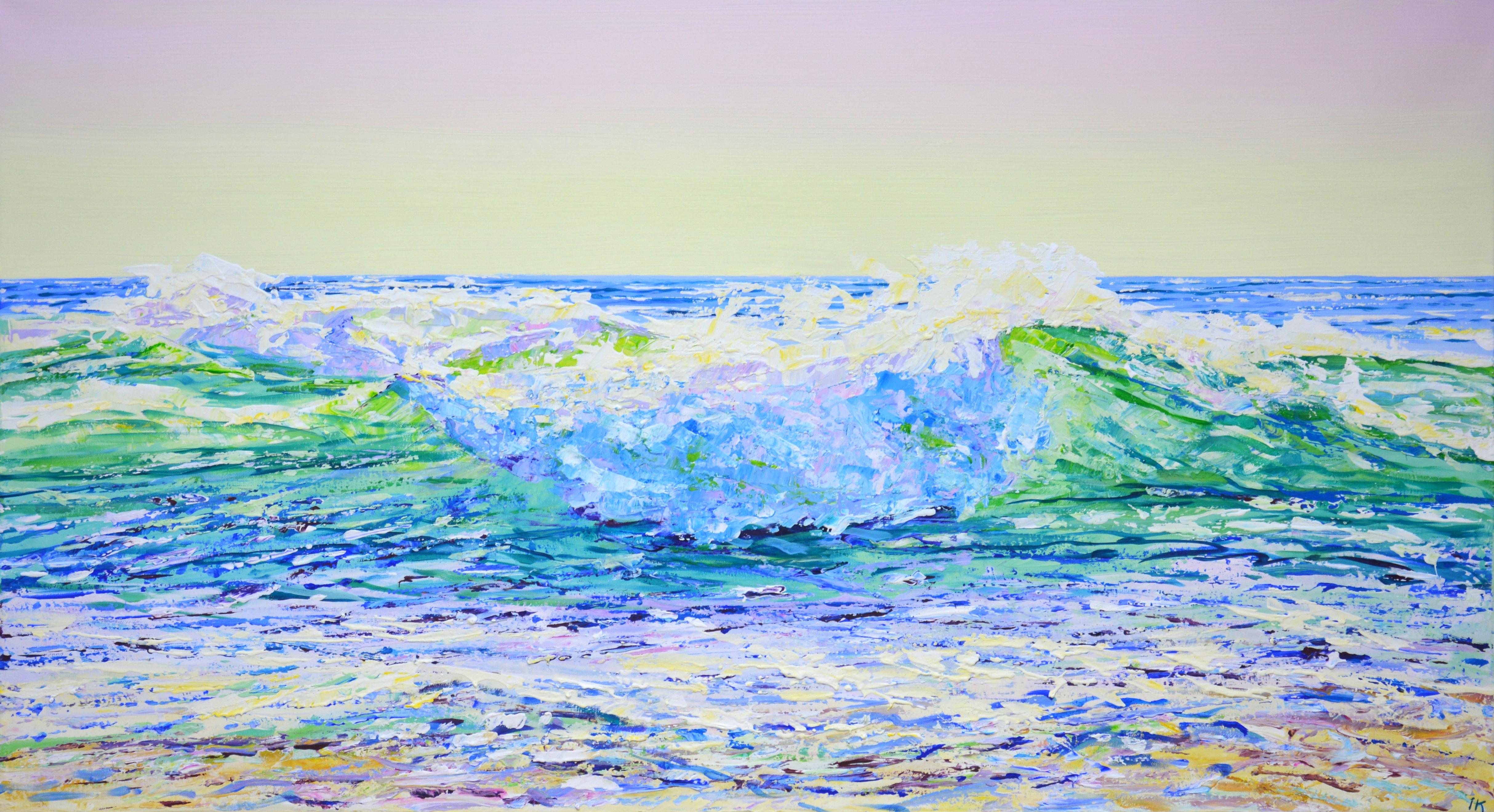 Iryna Kastsova Interior Painting - 			Ocean waves 3.