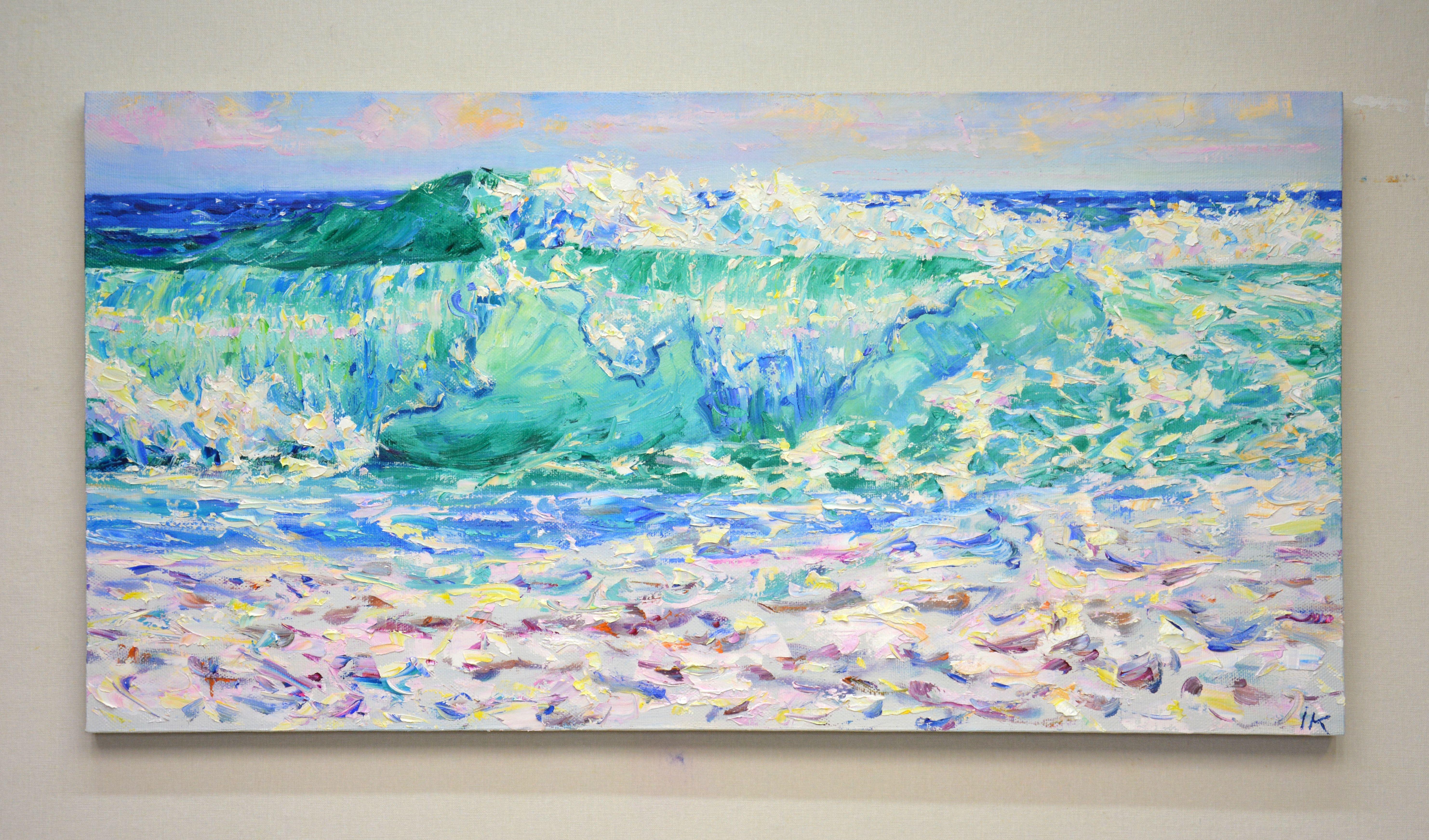 Oceano. Onde., Pittura, Olio su tela - Painting Impressionismo di Iryna Kastsova