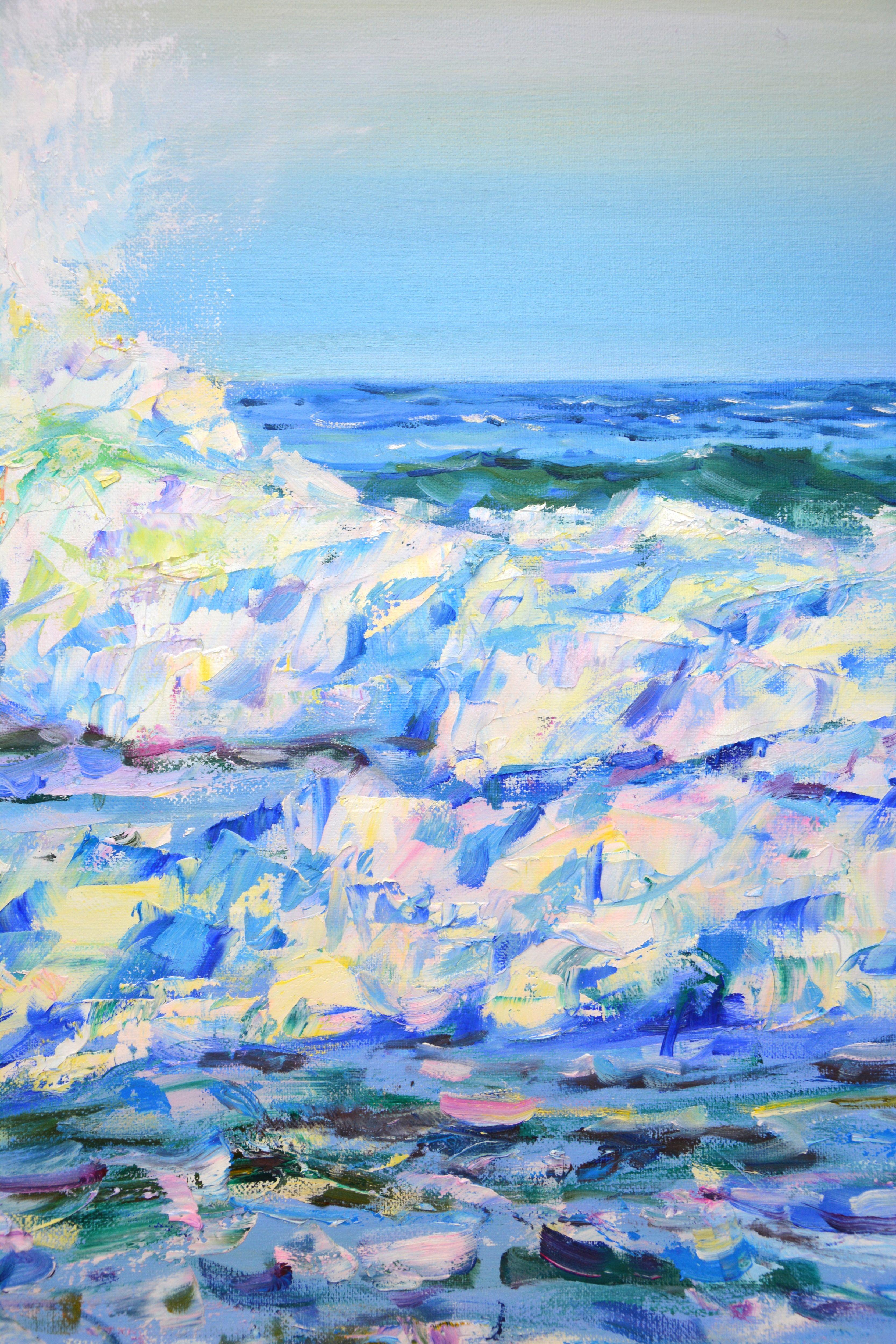 Ocean wind, Painting, Oil on Canvas For Sale 3