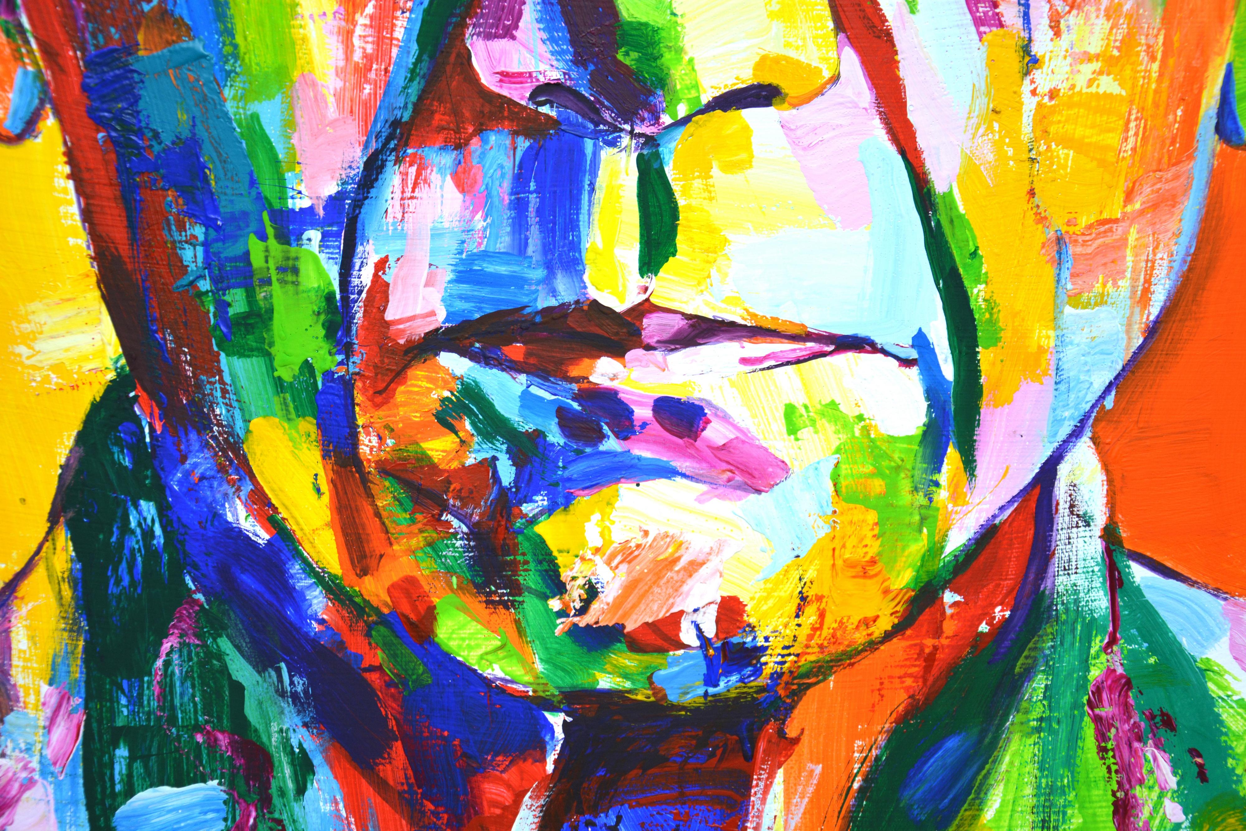 Pablo Picasso Ritratto colorato Pop Art in vendita 2