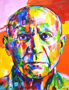 Pablo Picasso Pop Art Colorful Portrait
