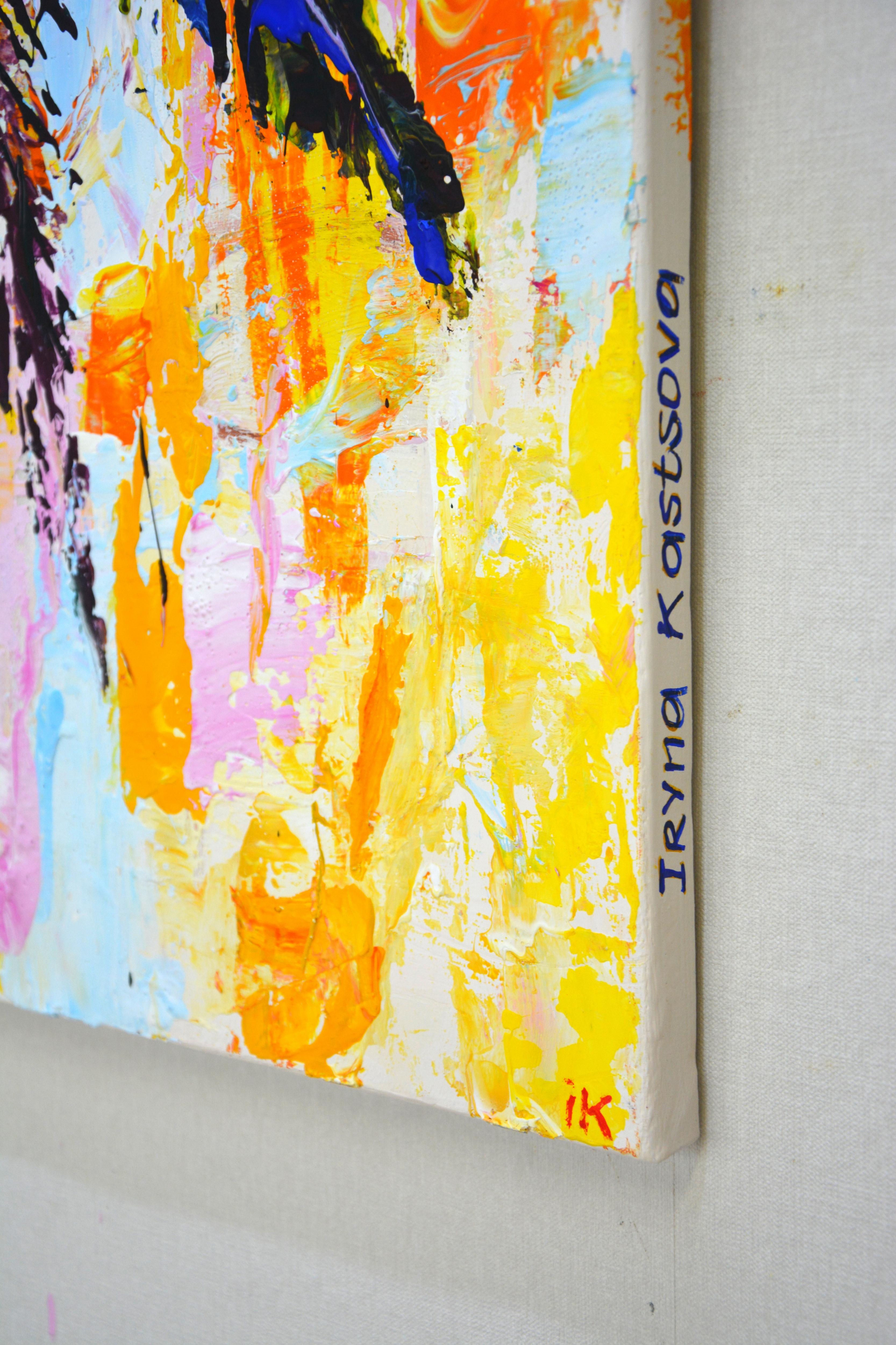 Handfläche. Die Sonne. (Expressionismus), Painting, von Iryna Kastsova