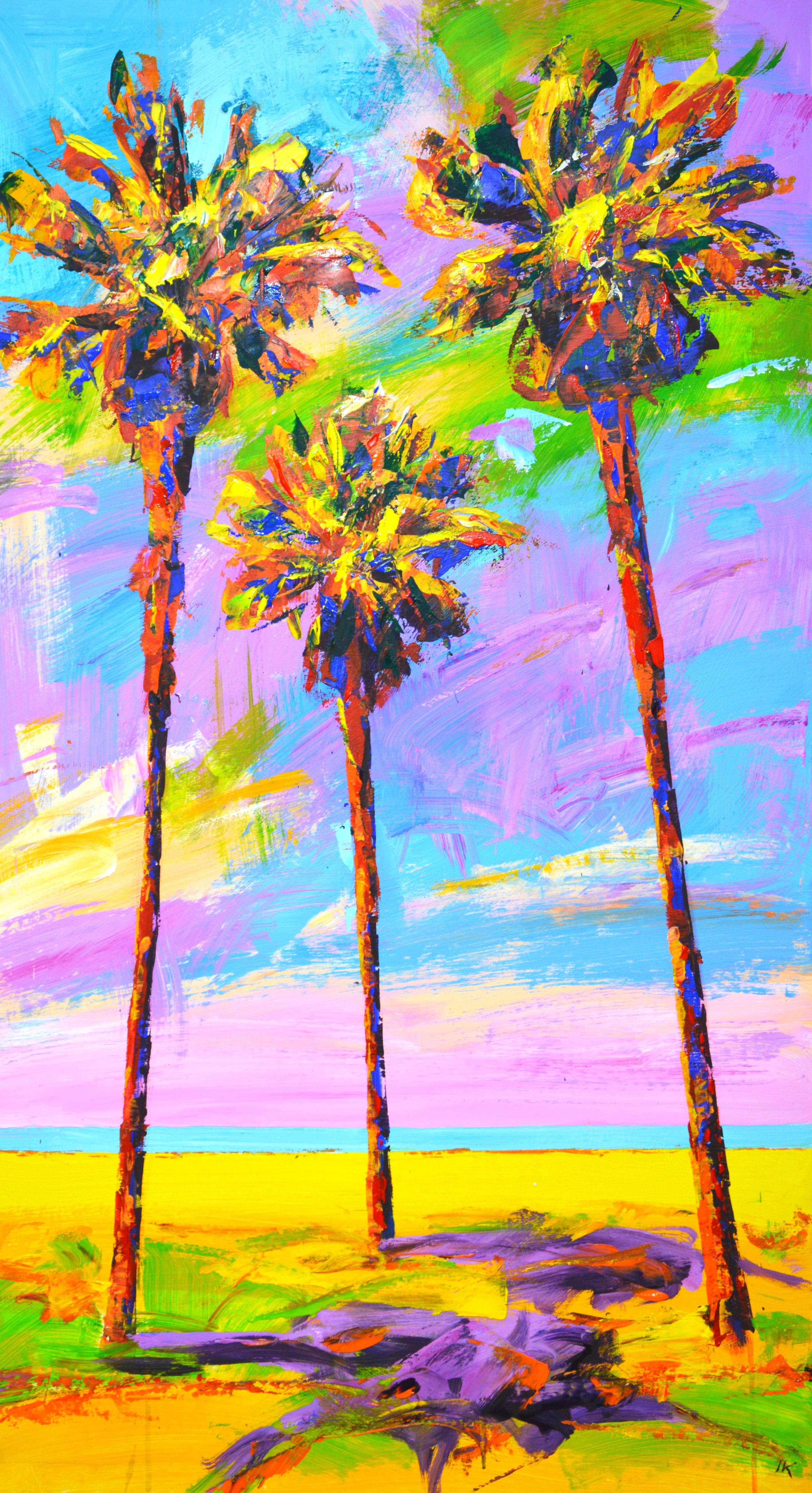 Iryna Kastsova Interior Painting - Palm trees 33.