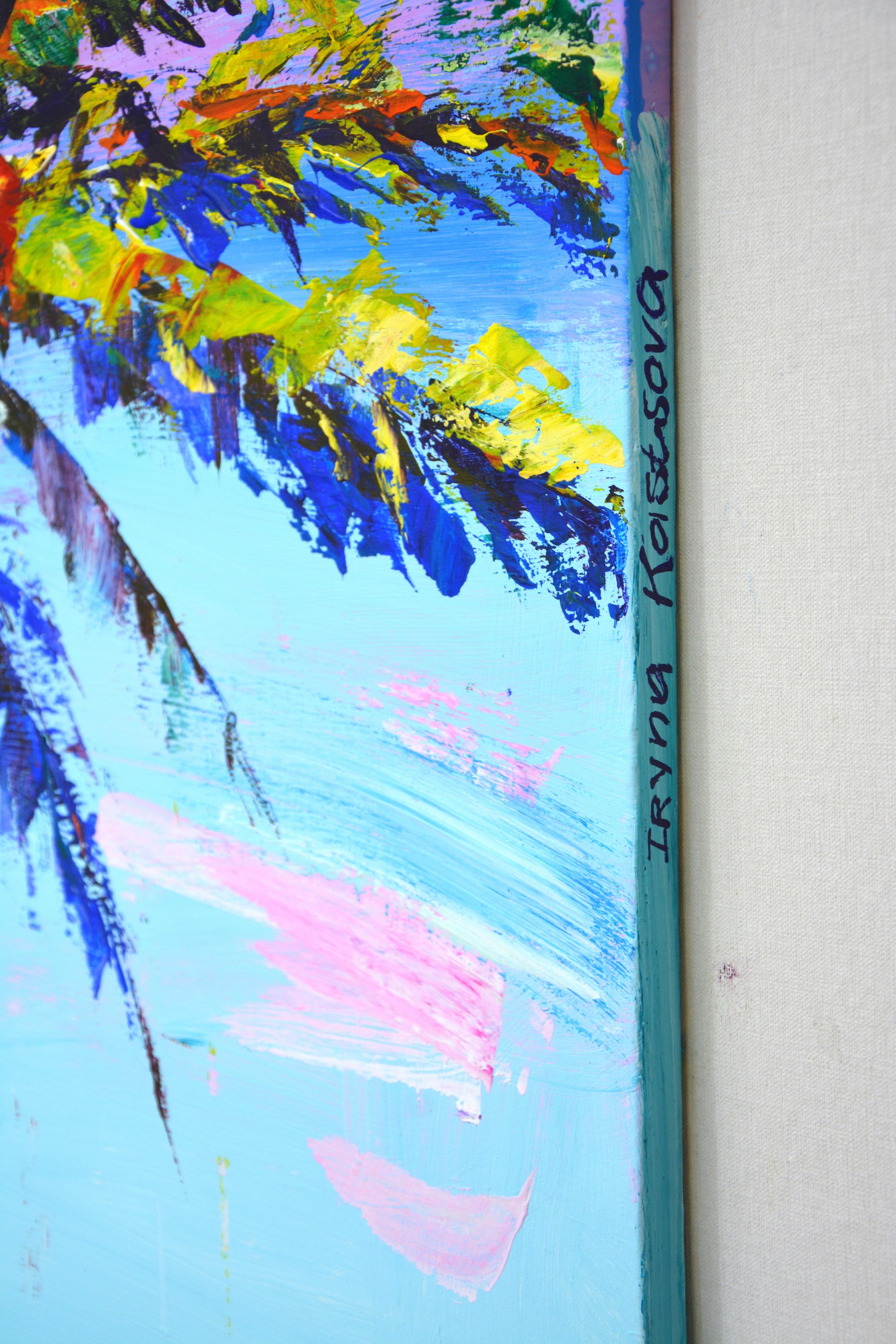 	Palm trees 6. - Impressionist Painting by Iryna Kastsova