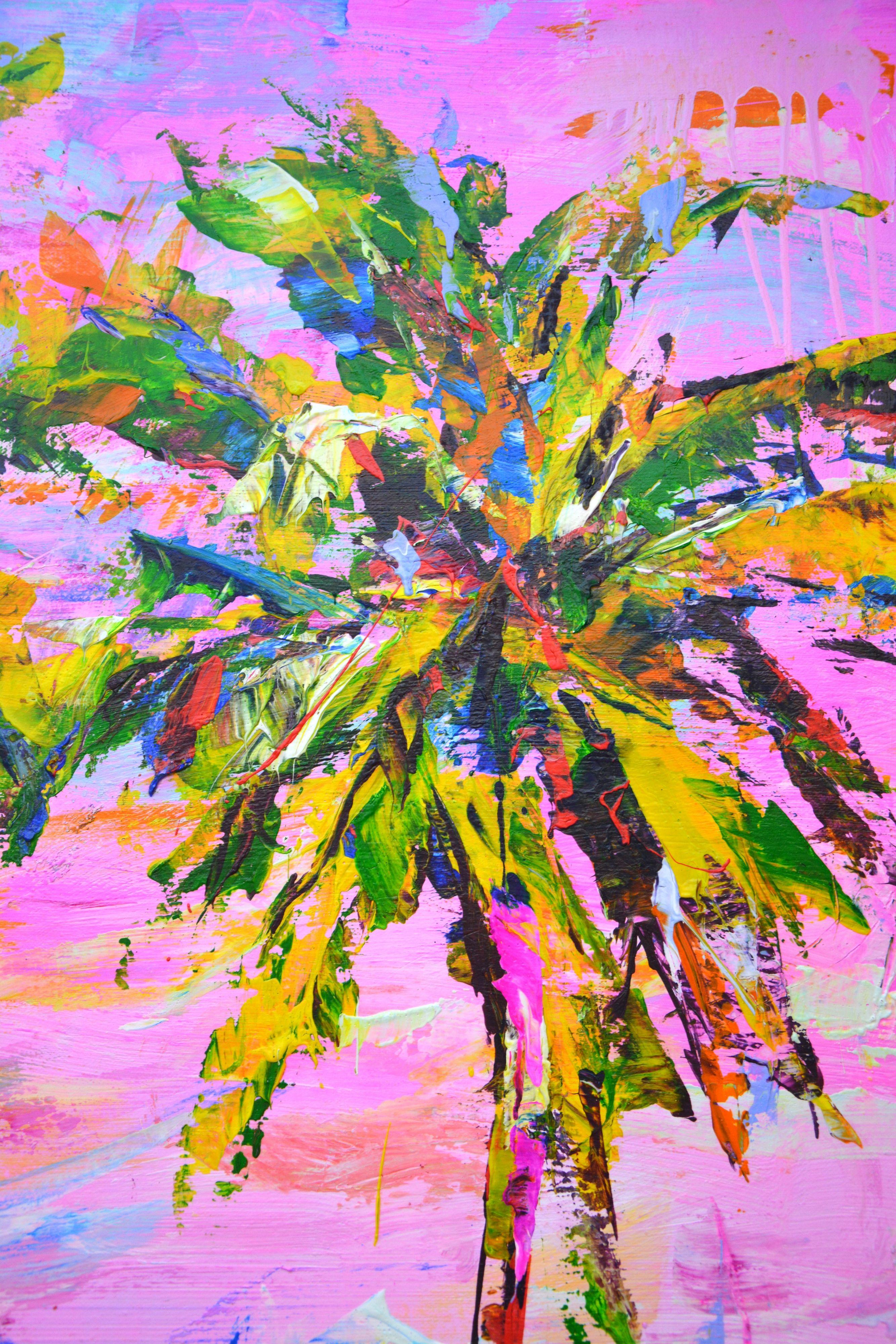 Palms. Expression., Painting, Acrylic on Canvas For Sale 3